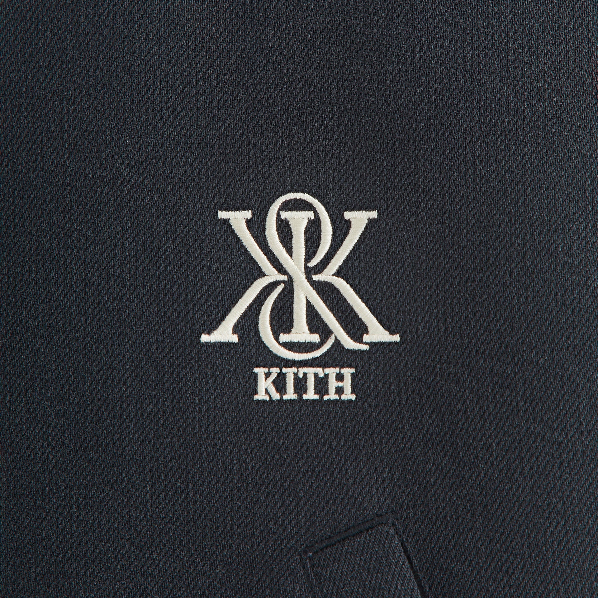 Kith Women Bex Cropped Denim Puffer - Washed Black - PH