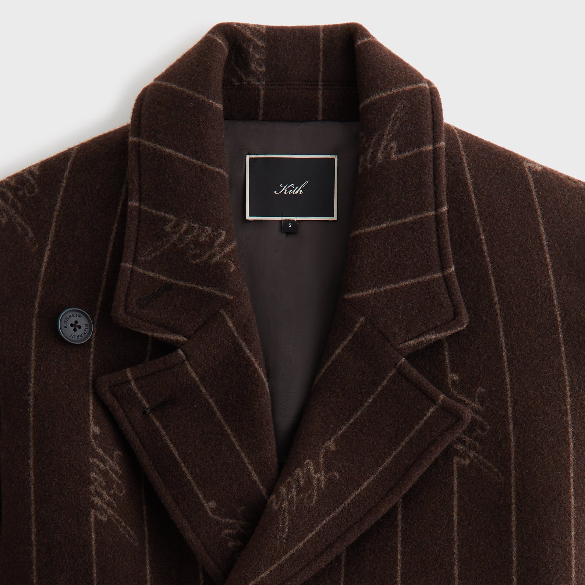 Kith Women Maeva Melton Stripe Scarf Coat - Incognito - PH