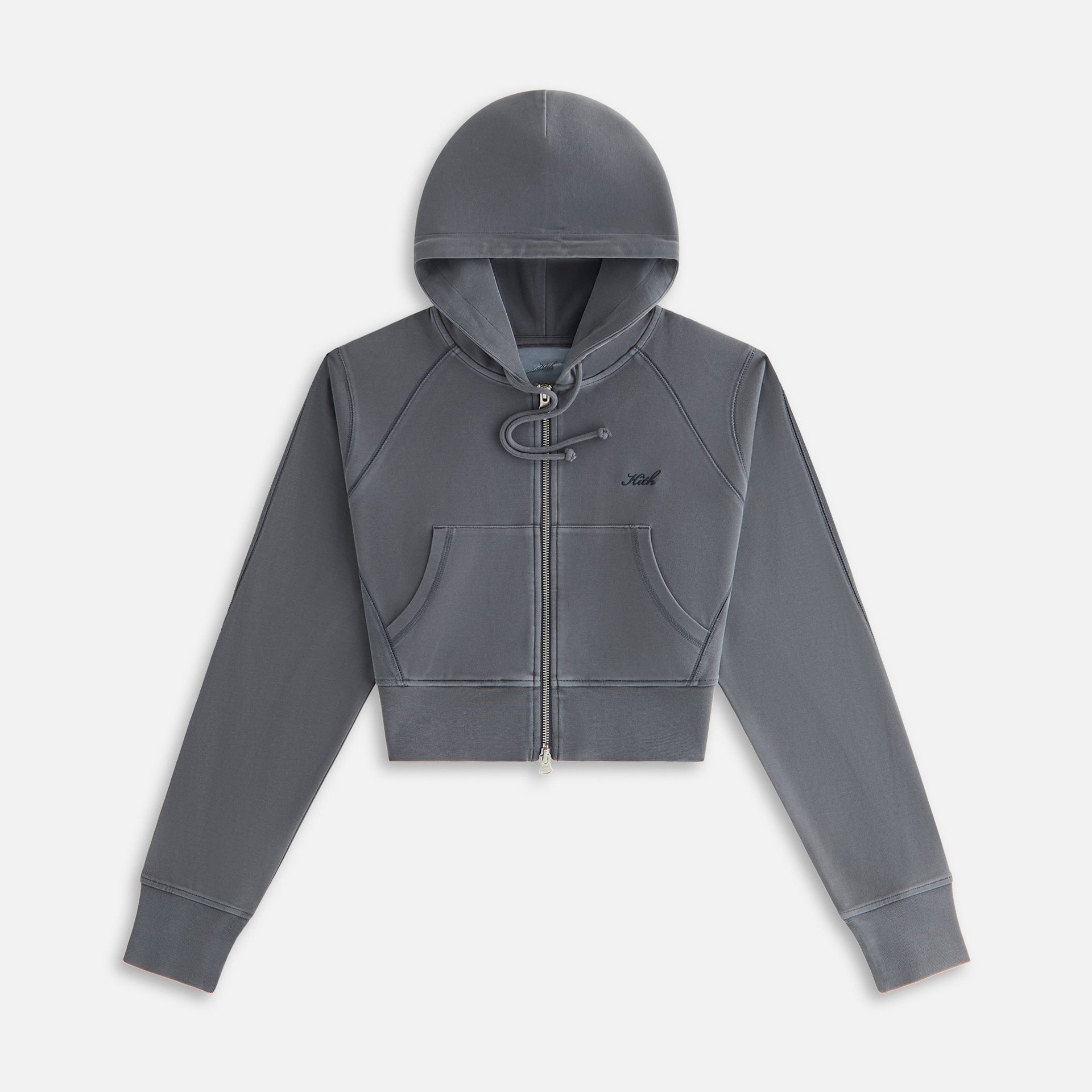 zip-detail biker jacket Weiß