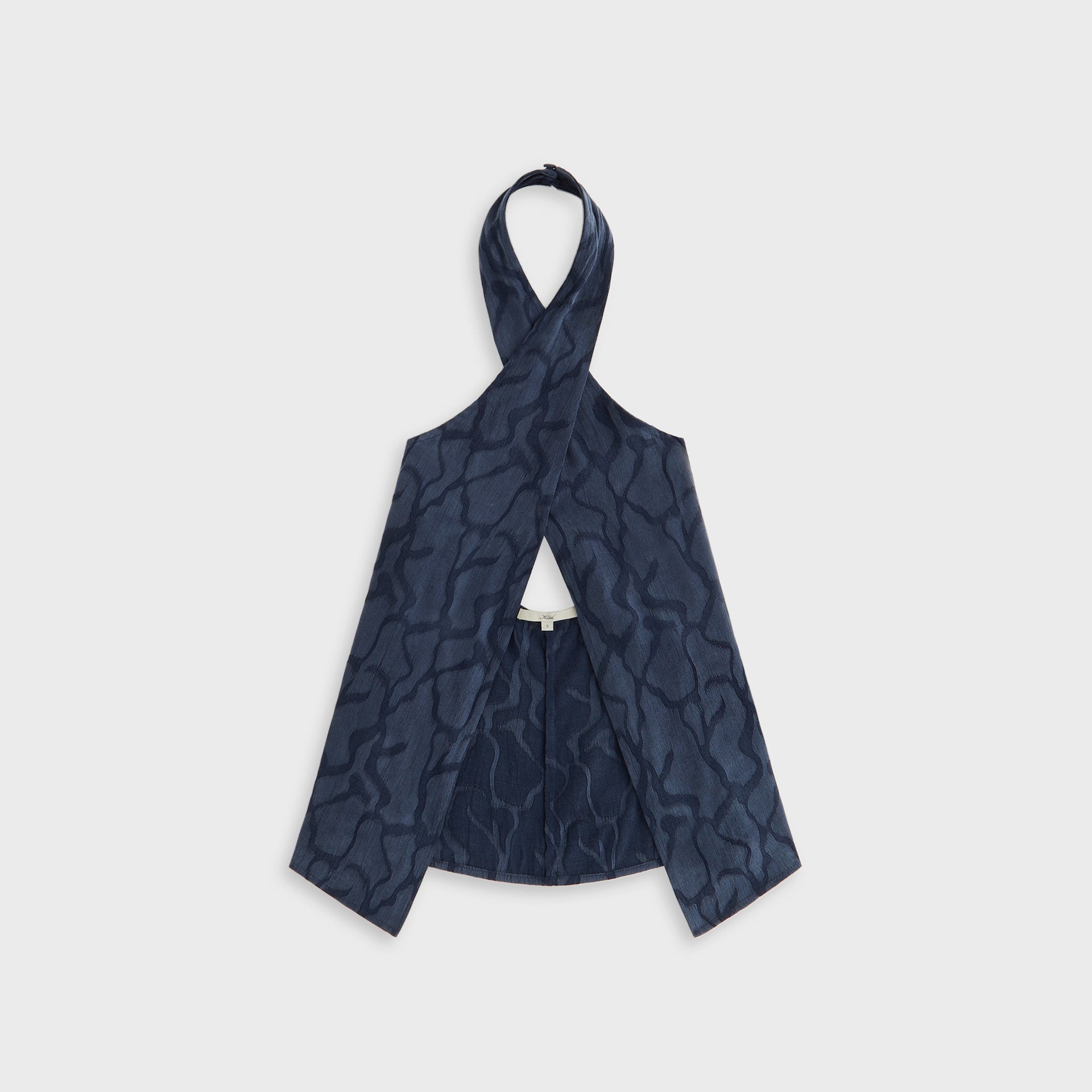 Erlebniswelt-fliegenfischenShops Women Mika Wavy Jacquard Wrap Halter - Nocturnal