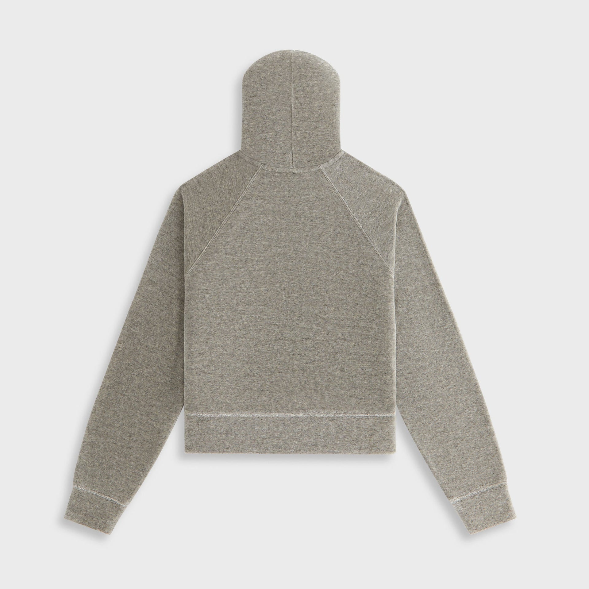 Kith Women Tatum Velour Hoodie - Light Heather Grey - PH