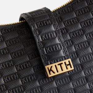 Kith Women Monogram Mini Saddle Bag - Black