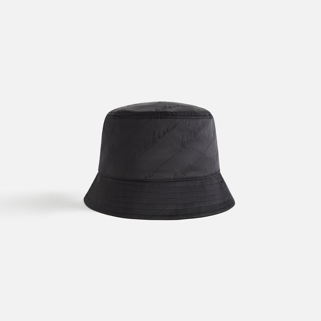 Kith Women Autograph Monogram Silk Bucket Hat - Black