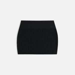 UrlfreezeShops Women Arys Pointelle Knit Mini Skirt - Black