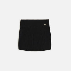UrlfreezeShops Women Arys Plush Rib Mini Skirt - Black
