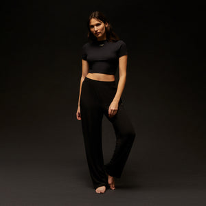 UrlfreezeShops Women Eliya Modal Lounge Pant - Black