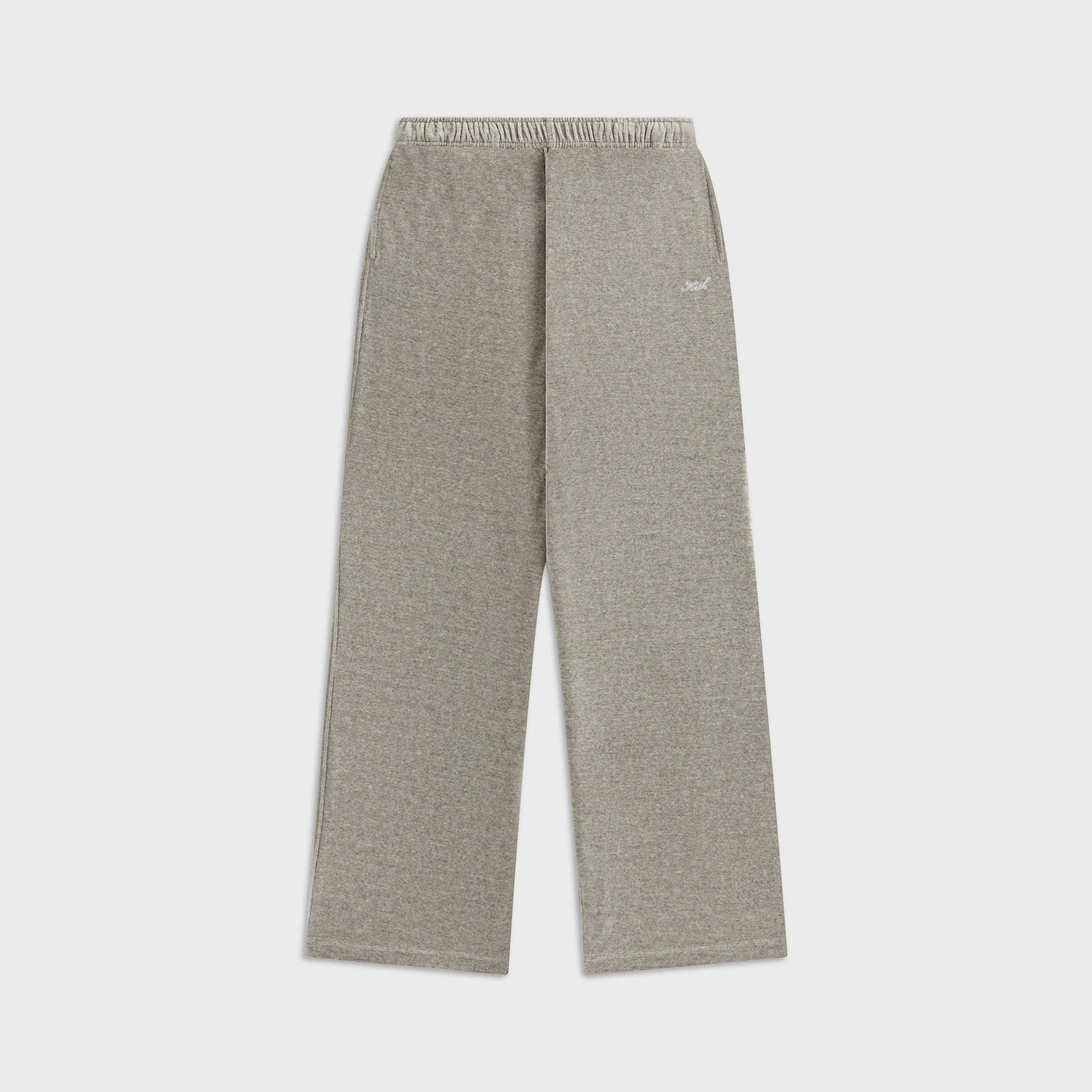 Kith Women Ava II Velour Pant - Light Heather Grey