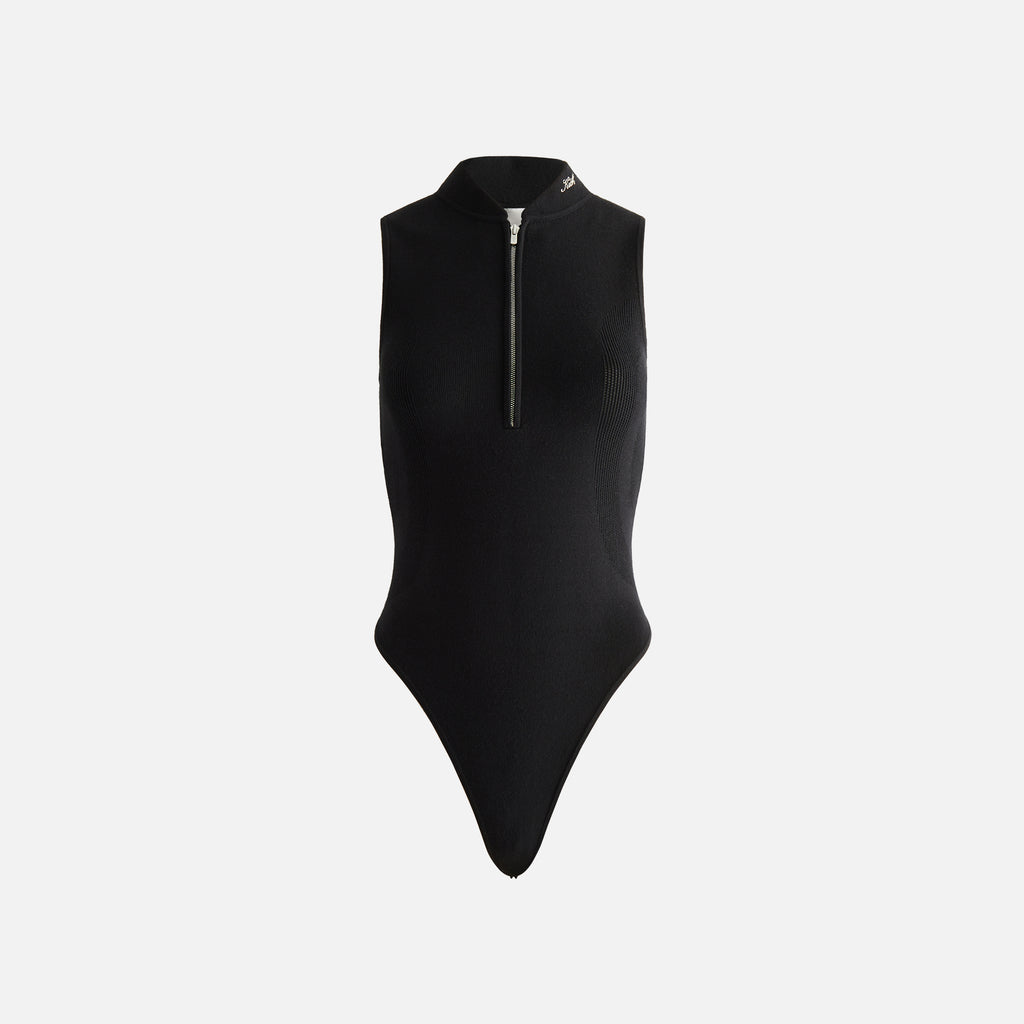 Kith Women Alexis Zip Front Bodysuit - Black