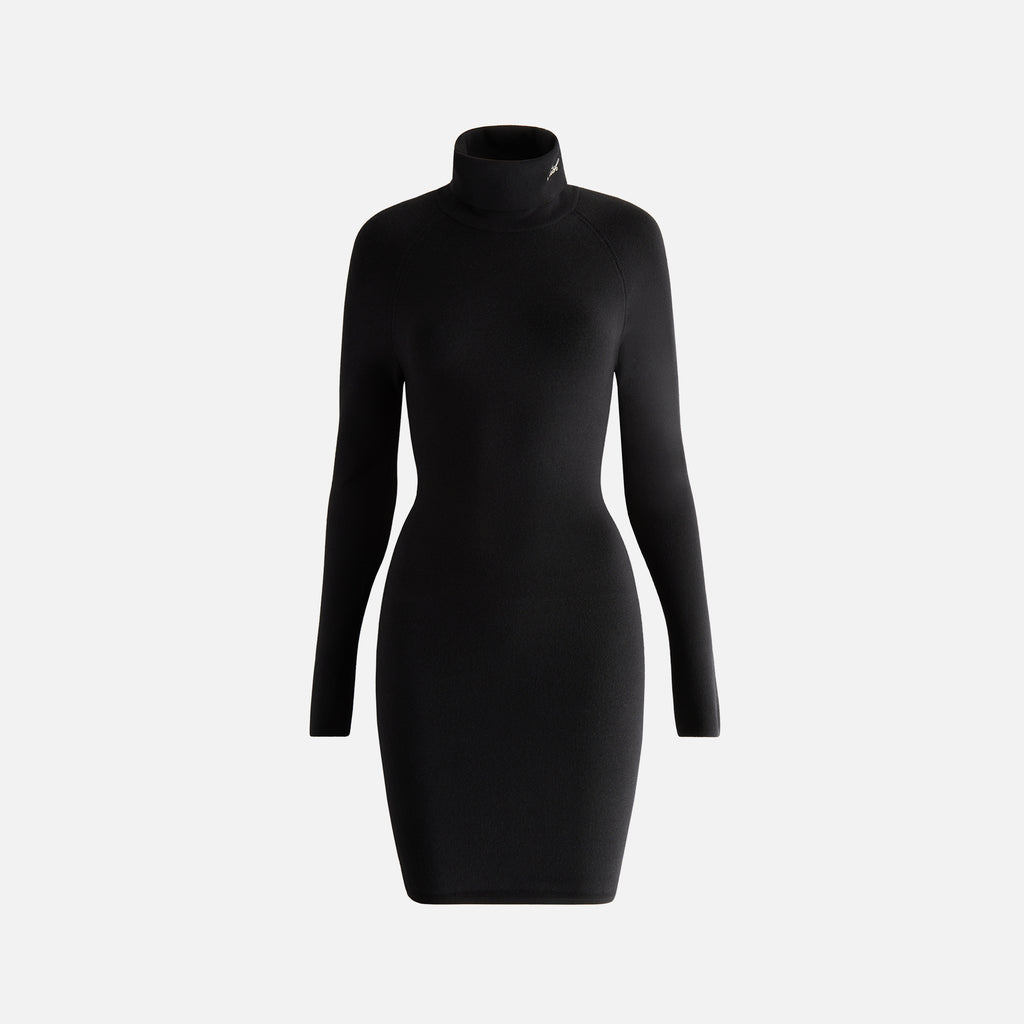 Louis Vuitton Felted Wool Knit Mini Dress BLACK. Size S0