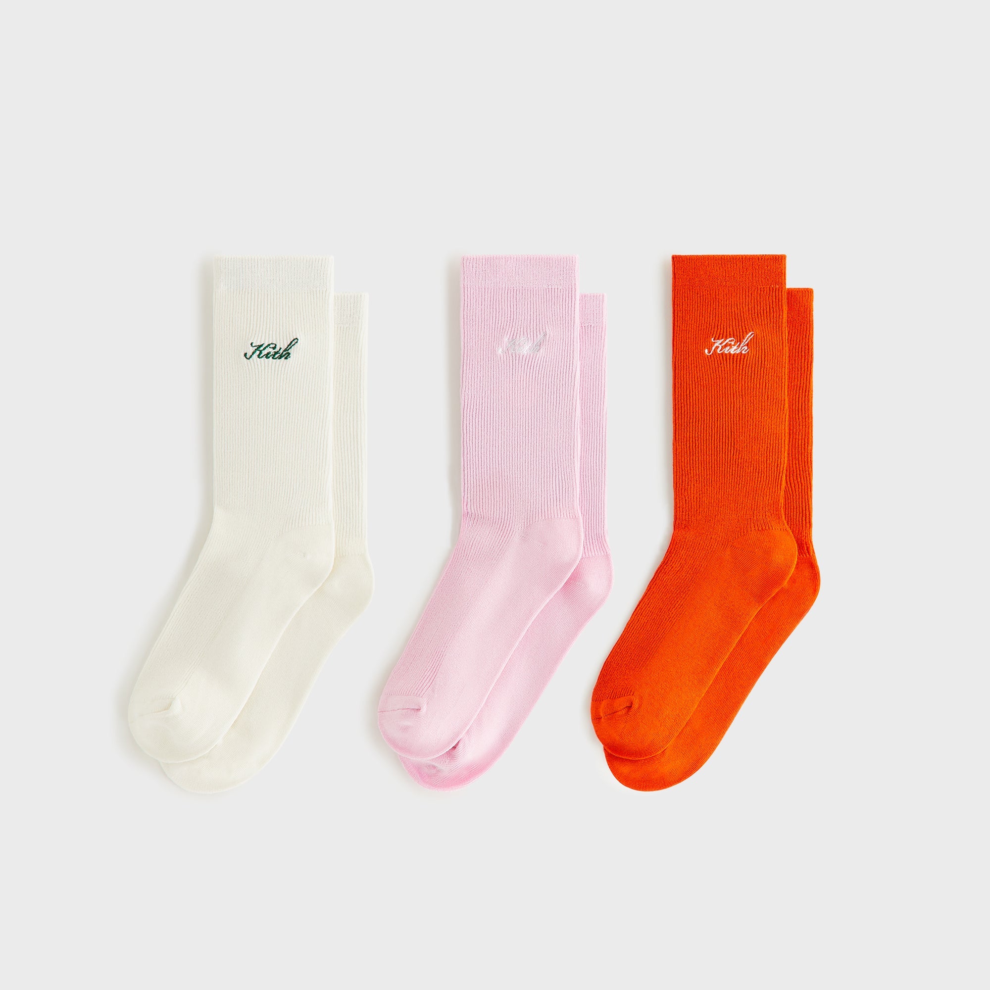レッグウェア Kith Variegated Striped 3-Pack Socks Kith Women 3-Pack Lightweight Modal Socks - Multi