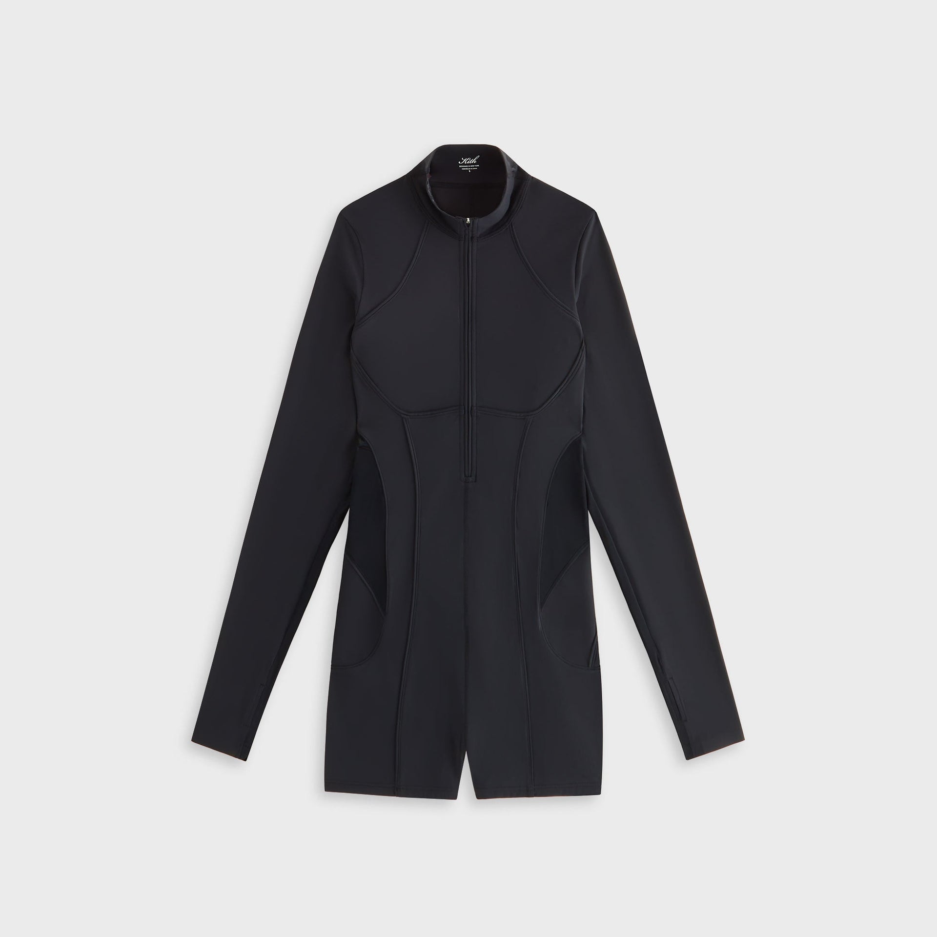 Kith Women Hani Active Long Sleeve Romper - Black