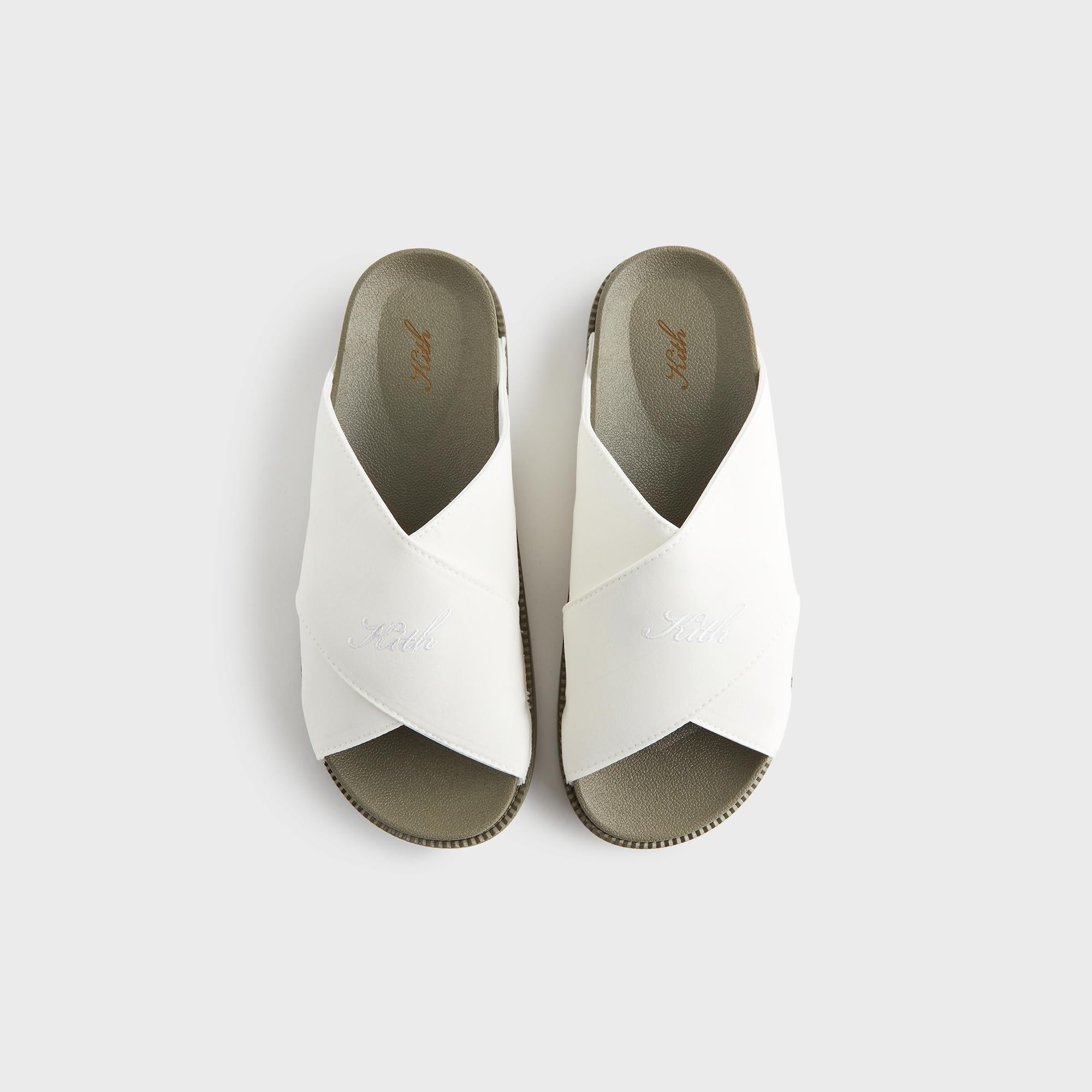 Kith Green and Beige Slide Sandals Sandals | Kith Europe main image 2