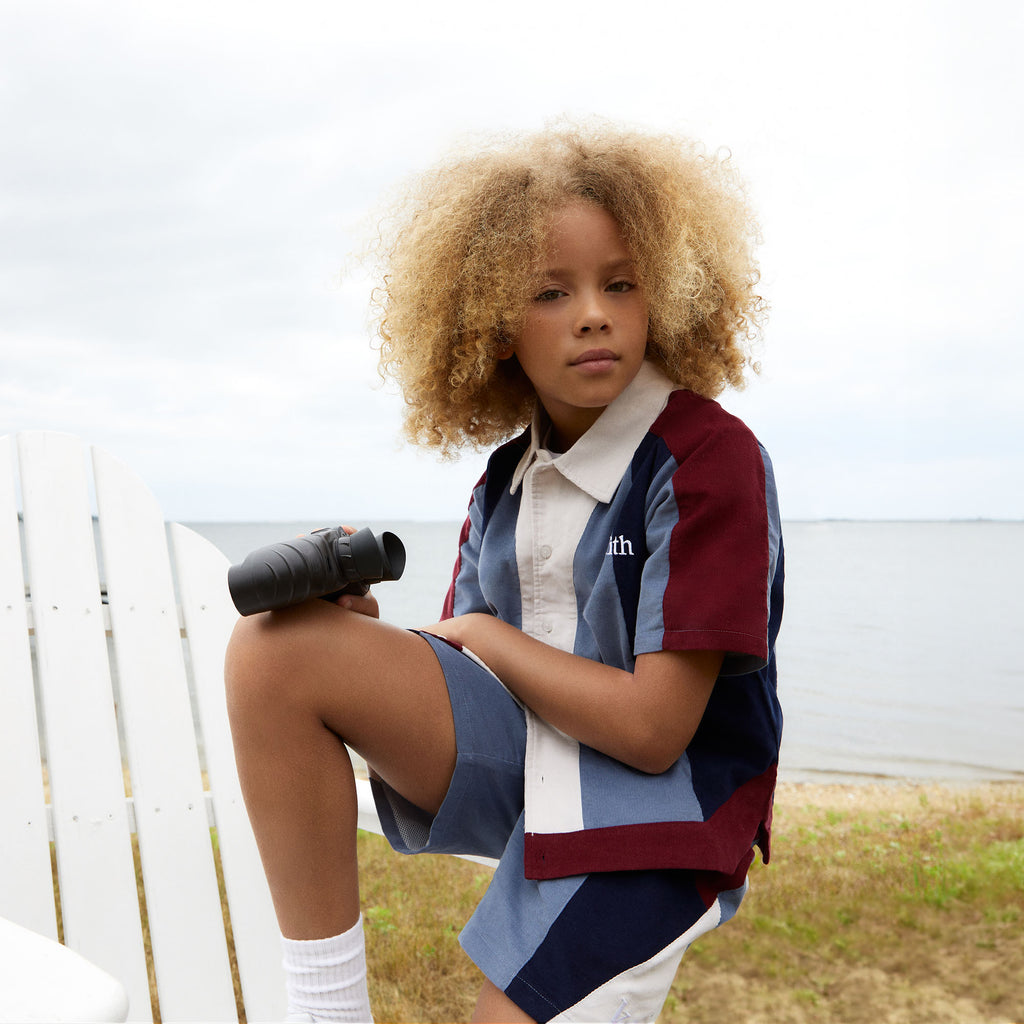 Kith Kids Micro Cord Curtis Panelled Short - Elevation