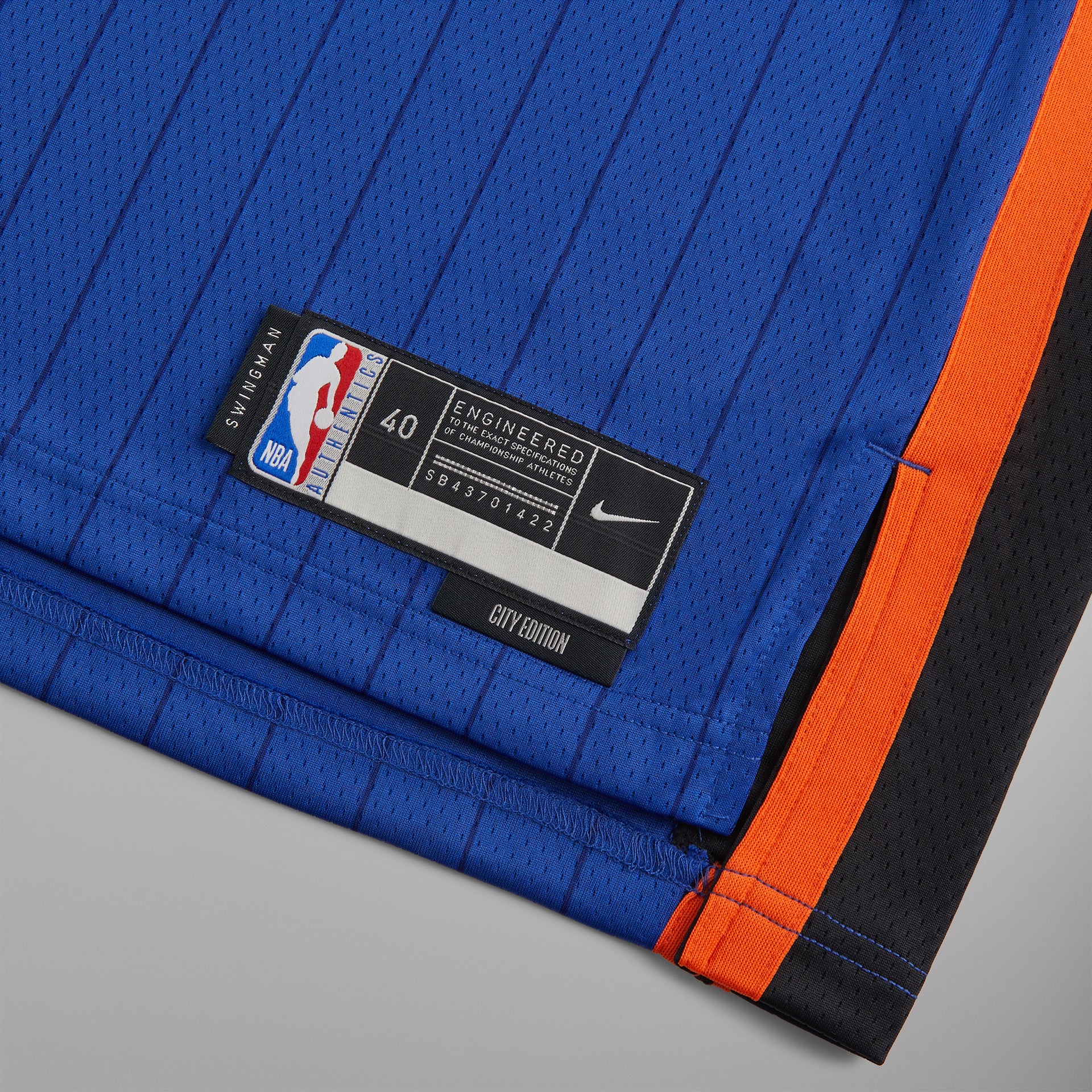 Nike Jalen Brunson New York Knicks Swingman City Edition 2023 Jersey - Rush Blue