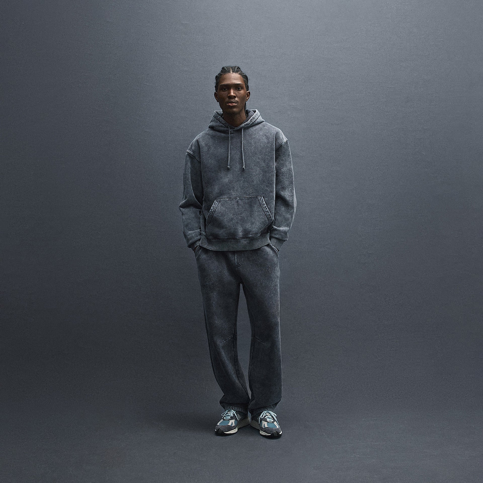 Kith 101 Sueded Fleece Williams III Hoodie - Nightfall