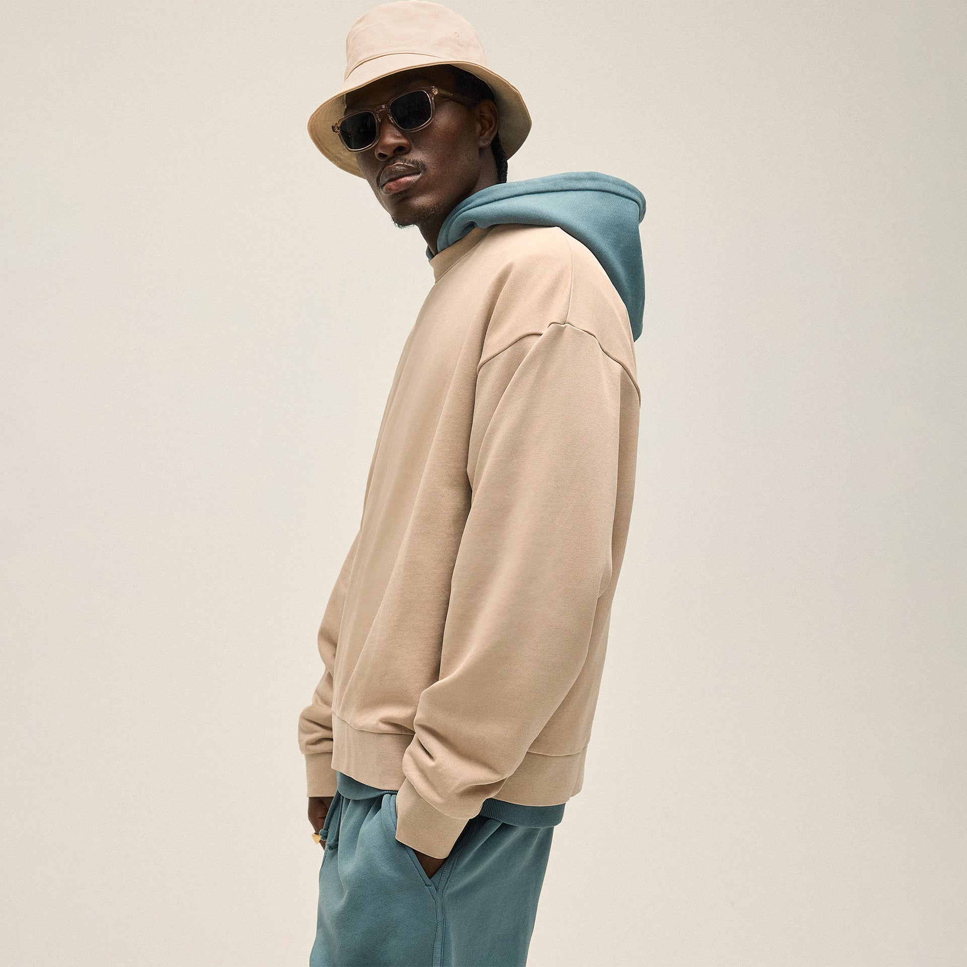 Kith 101 Compact Fleece Nelson Crewneck - Mound