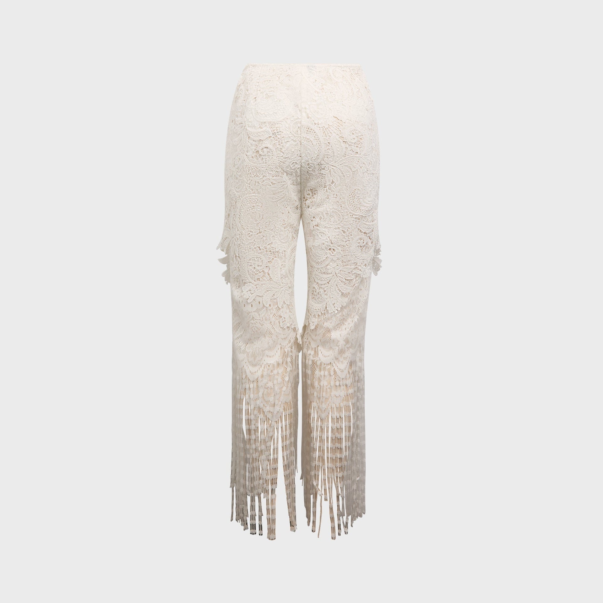 Kim Shui Valentine Guipere Pant in White