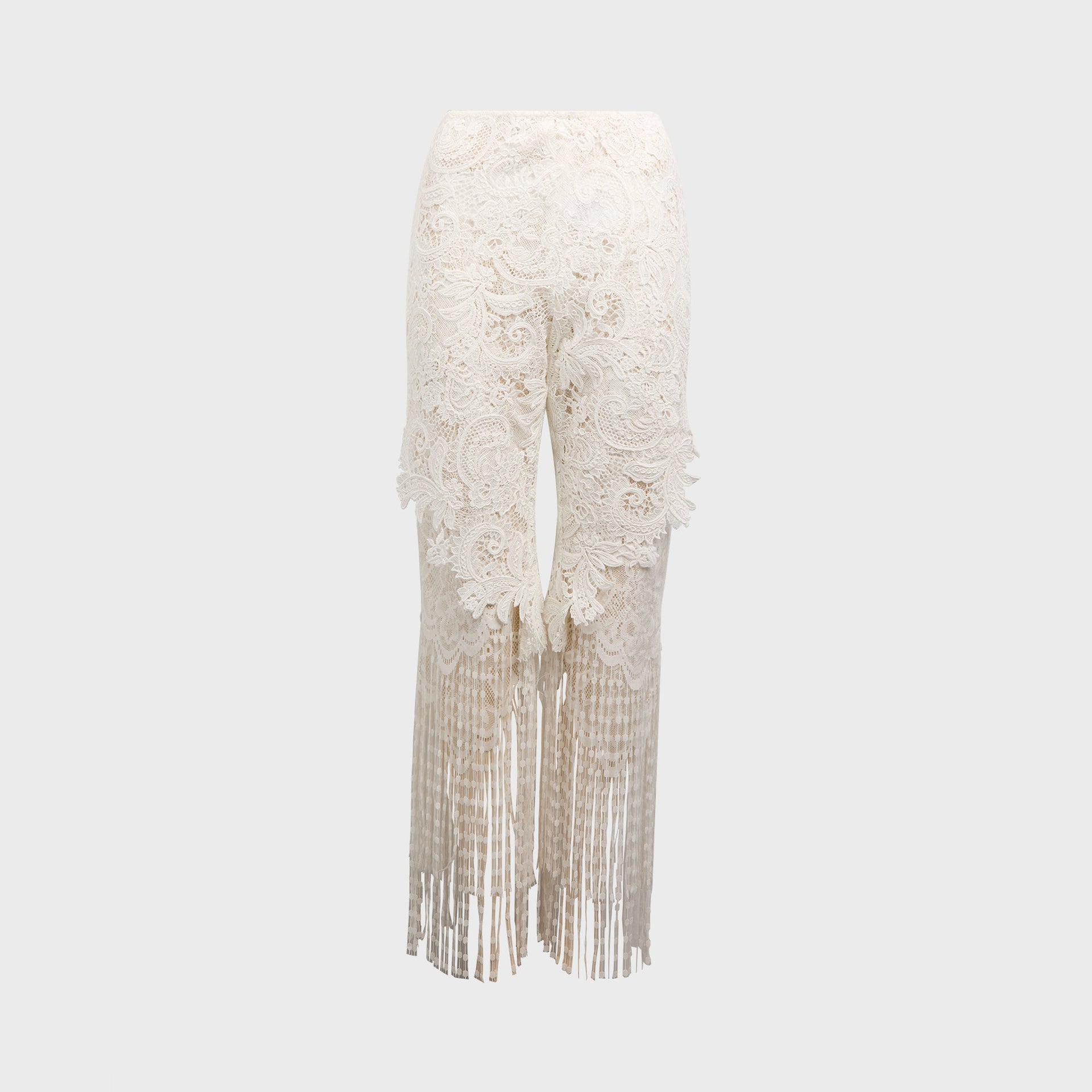 Kim Shui Valentine Guipere Pant in White