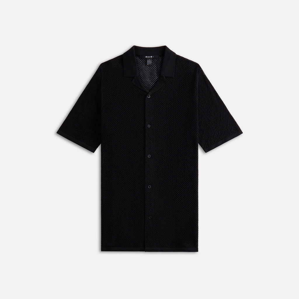 Ksubi Net Worth Knit Resort Shirt - Black – Kith