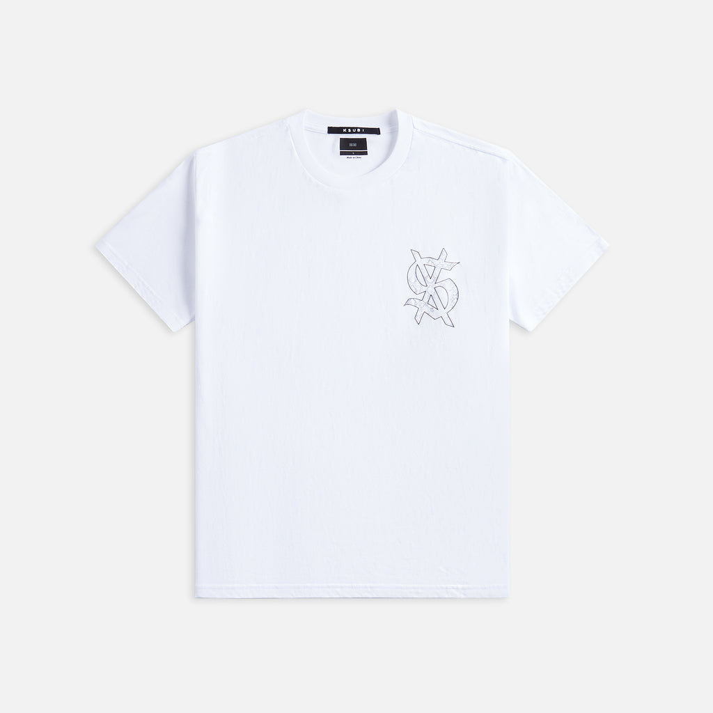 Ksubi Snake Dollar Kash Tee - Tru White