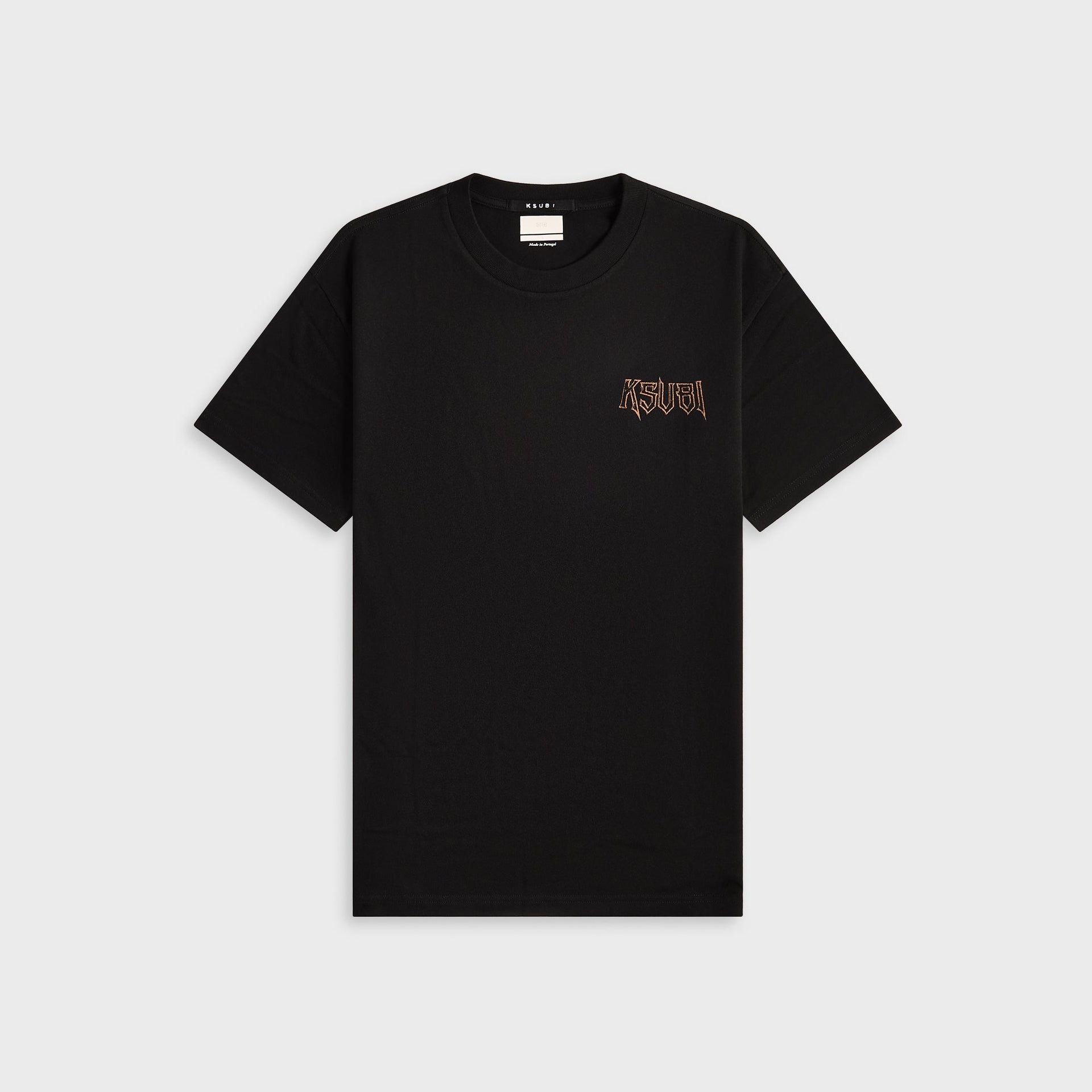 Ksubi Kingdom Kash Short Sleeve Tee in Jet Black