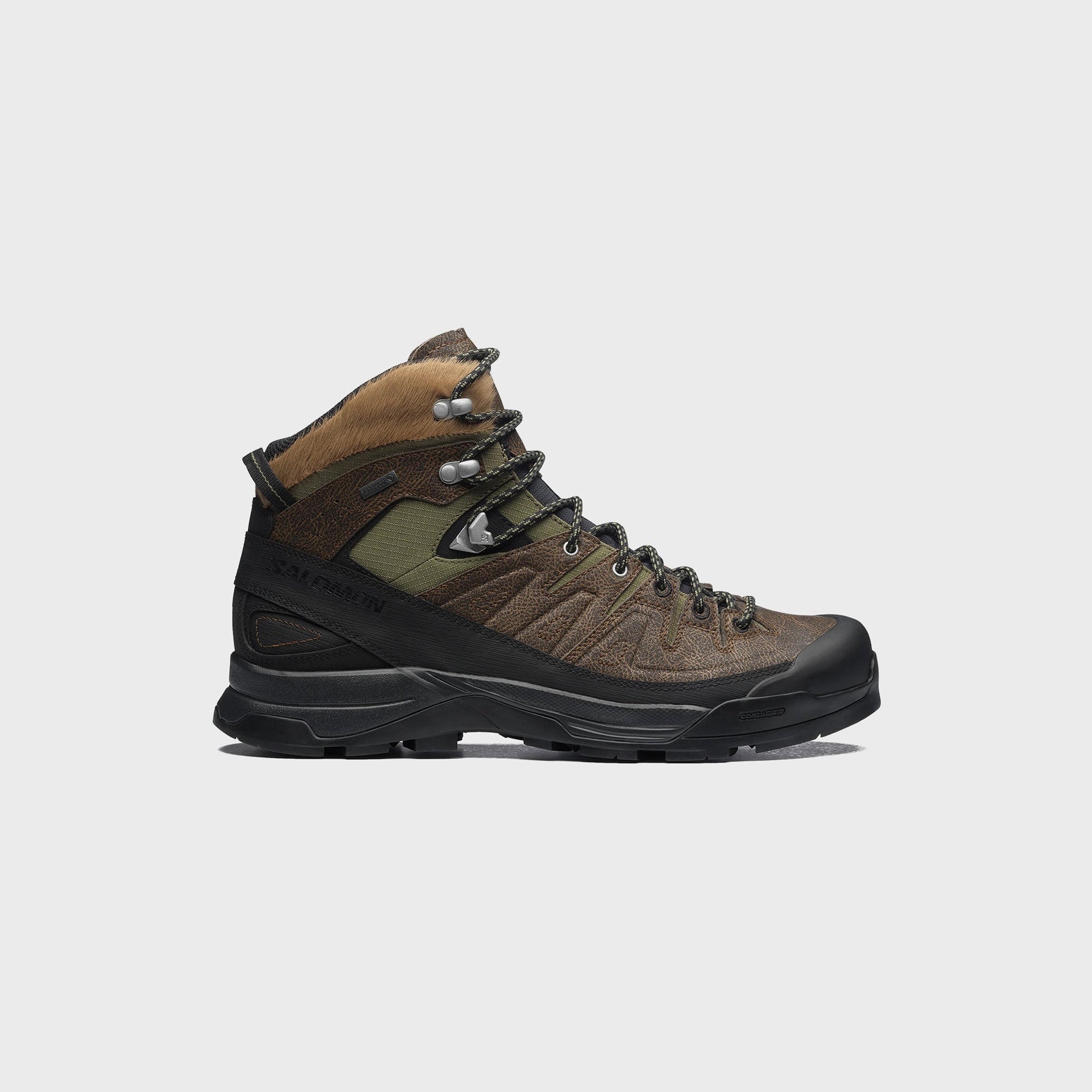 Salomon X-ALP Mid GTX - Dark Earth / Black / Deep Lichen Green