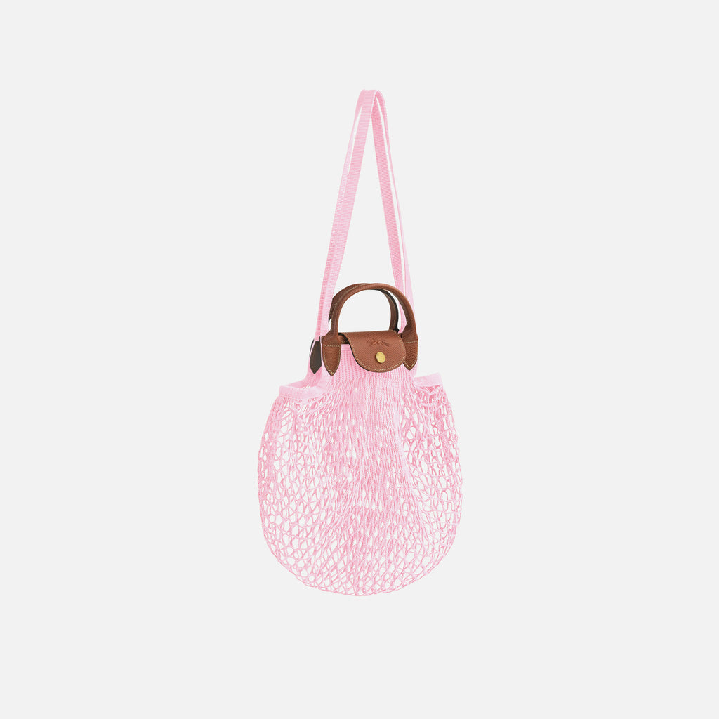 Shop Longchamp Le Pliage Filet Knit Bag