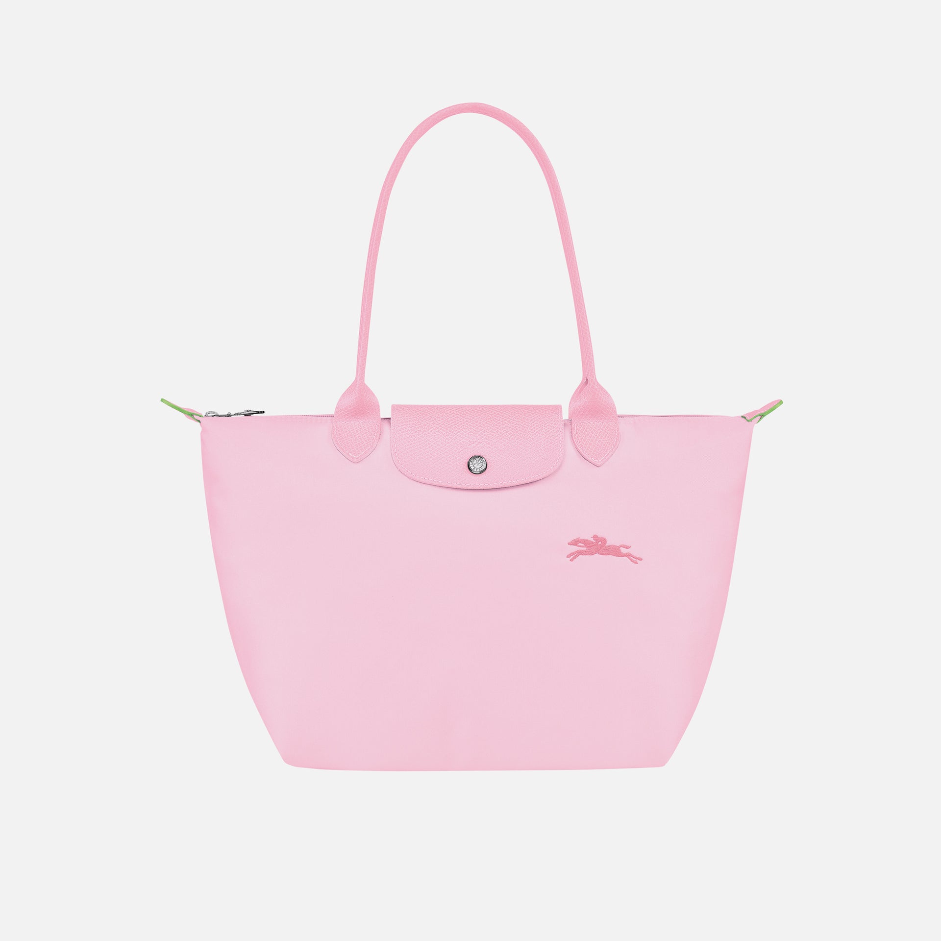 Longchamp Le Pliage Green Small Shoulder Tote - Pink