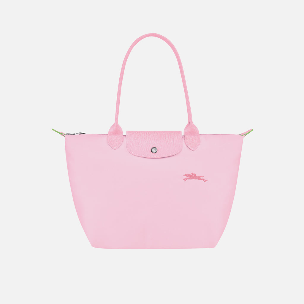 Longchamp Le Pliage Green Small Shoulder Tote - Pink