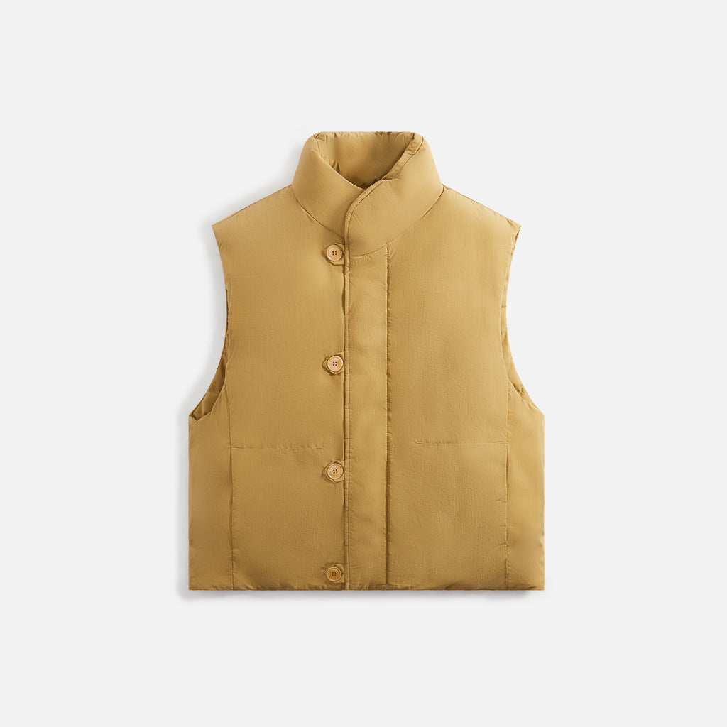 Lemaire Puffer Gilet - Ochre Khaki