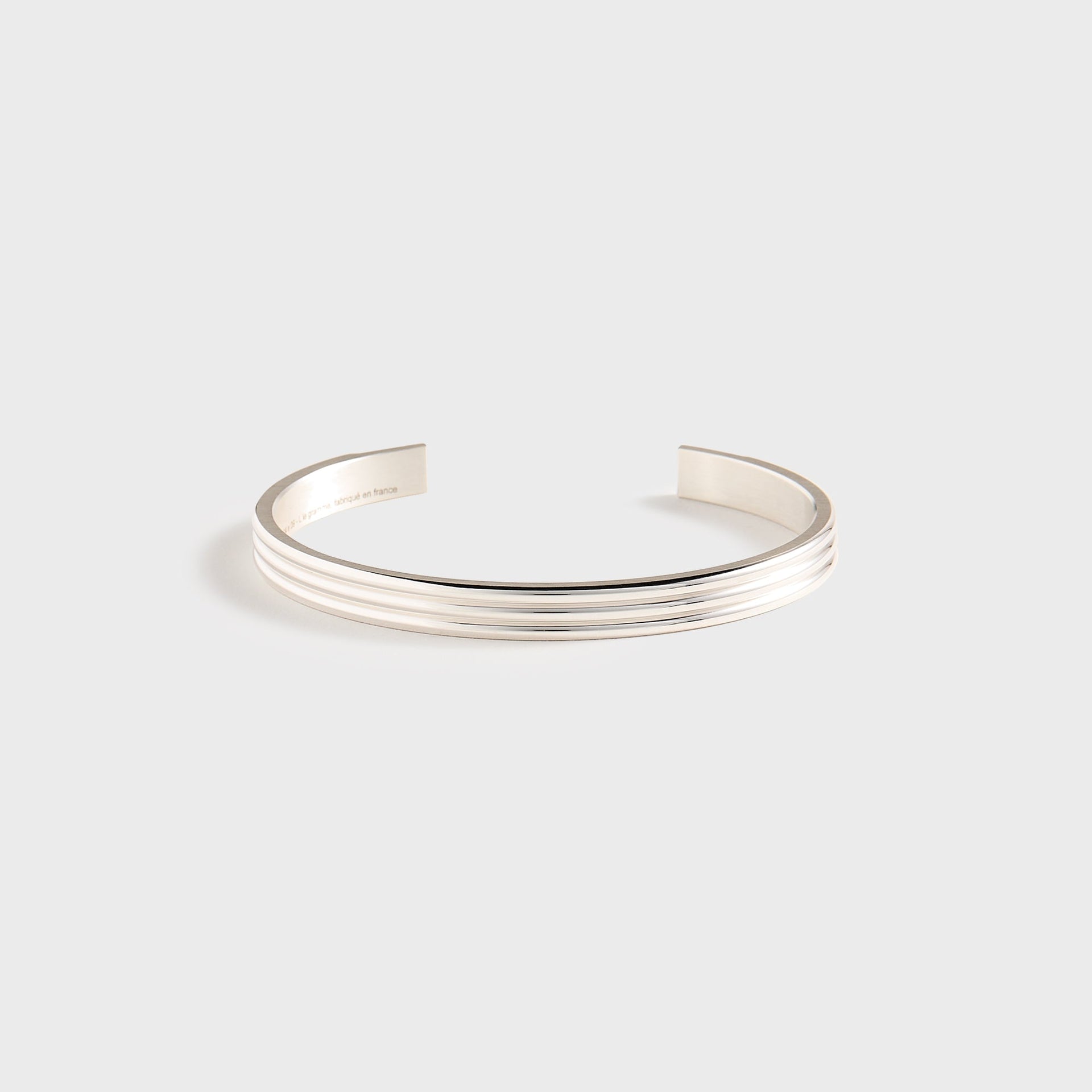 Le Gramme 30 Grammes Godron Bracelet Polished in Silver