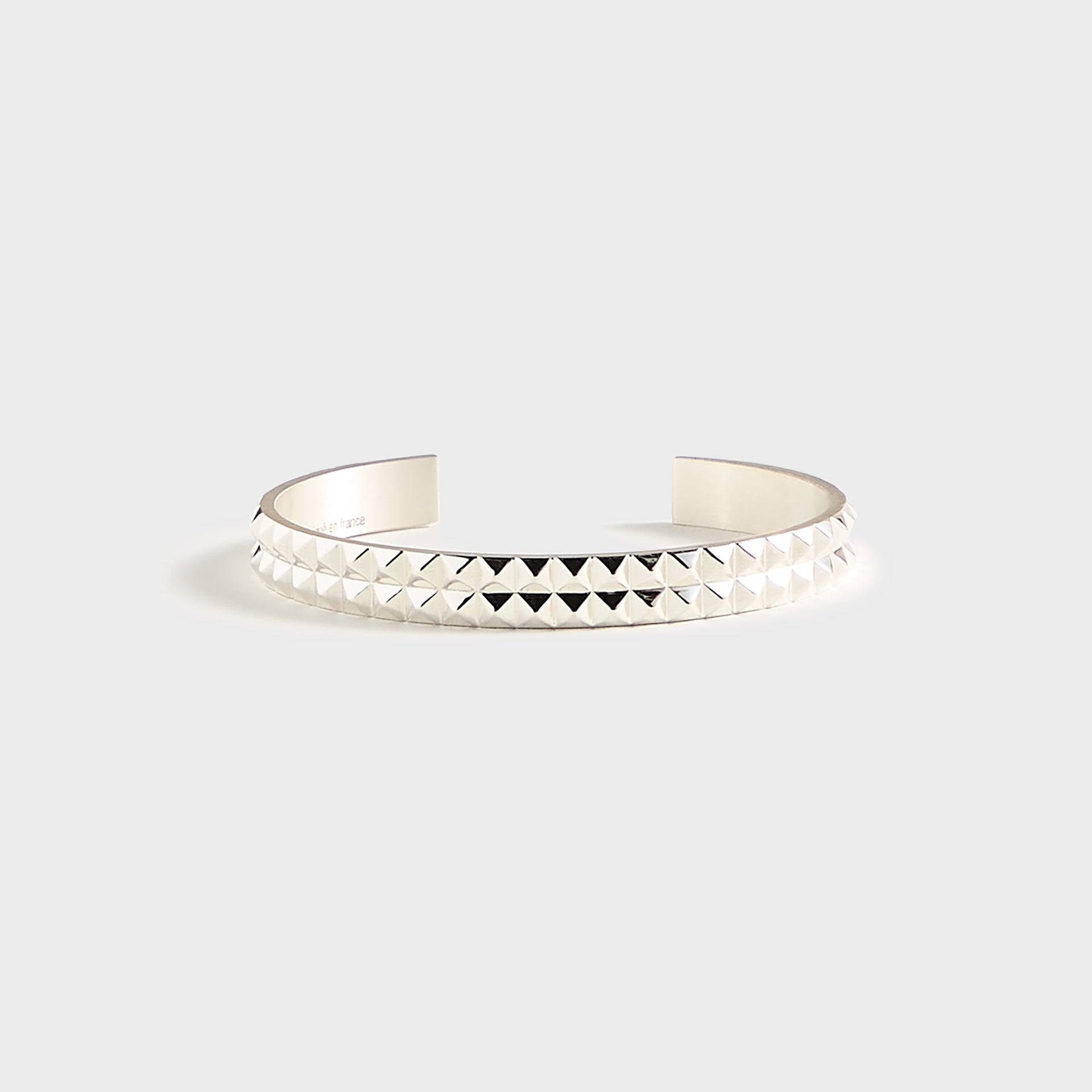 Le Gramme Bracelet Ruban GDES Pyramids - Silver