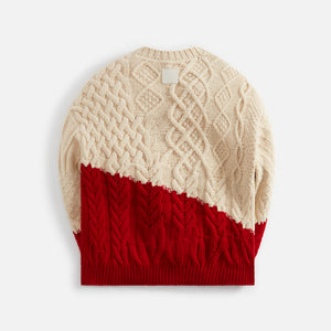 Loewe Sweater - Beige / Red