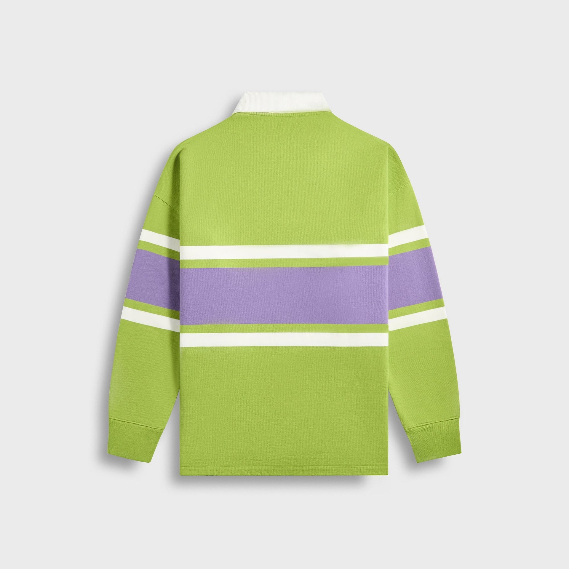 Loewe Long Sleeve Polo in Green / Purple