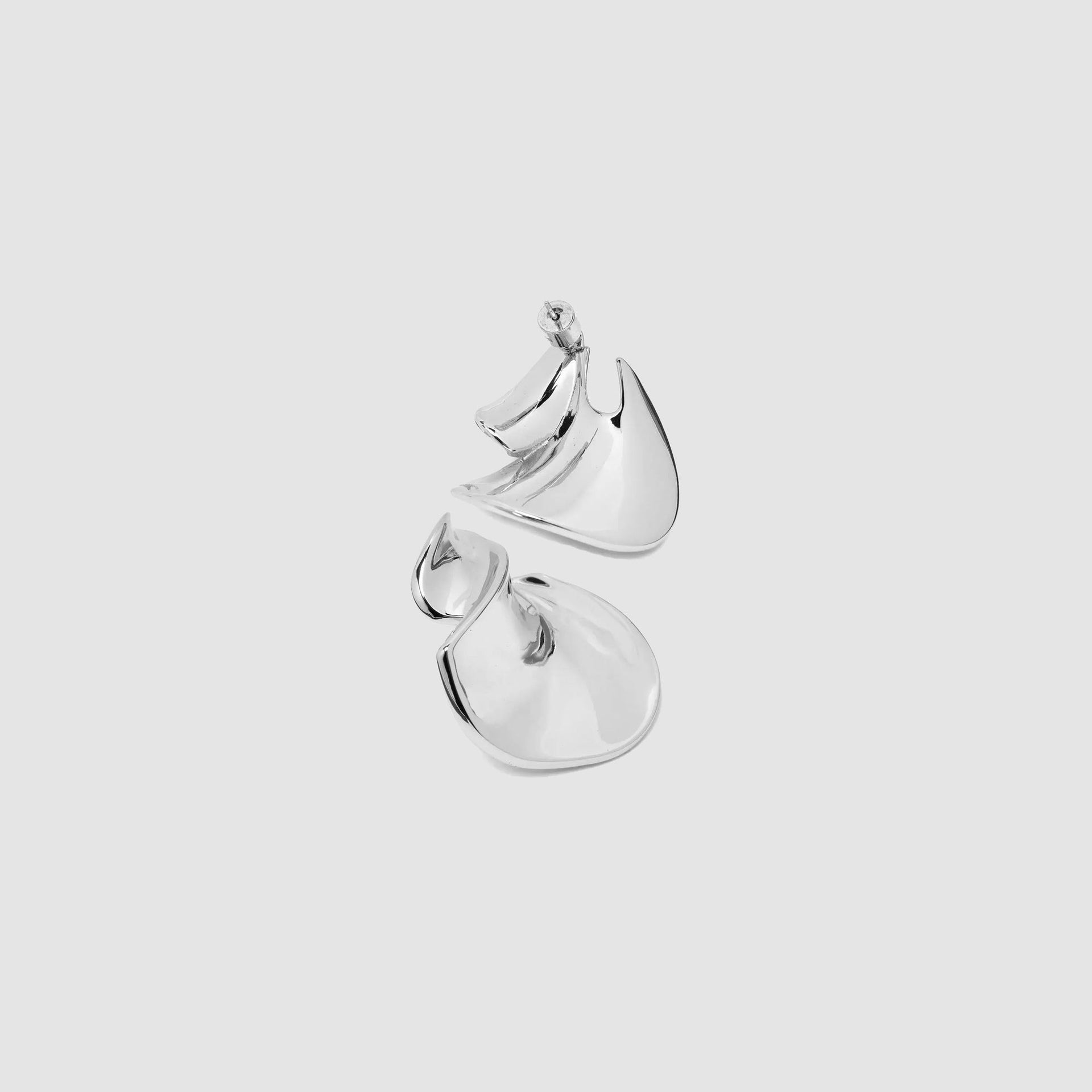 Black Suede Studio Lola Earring - Silver