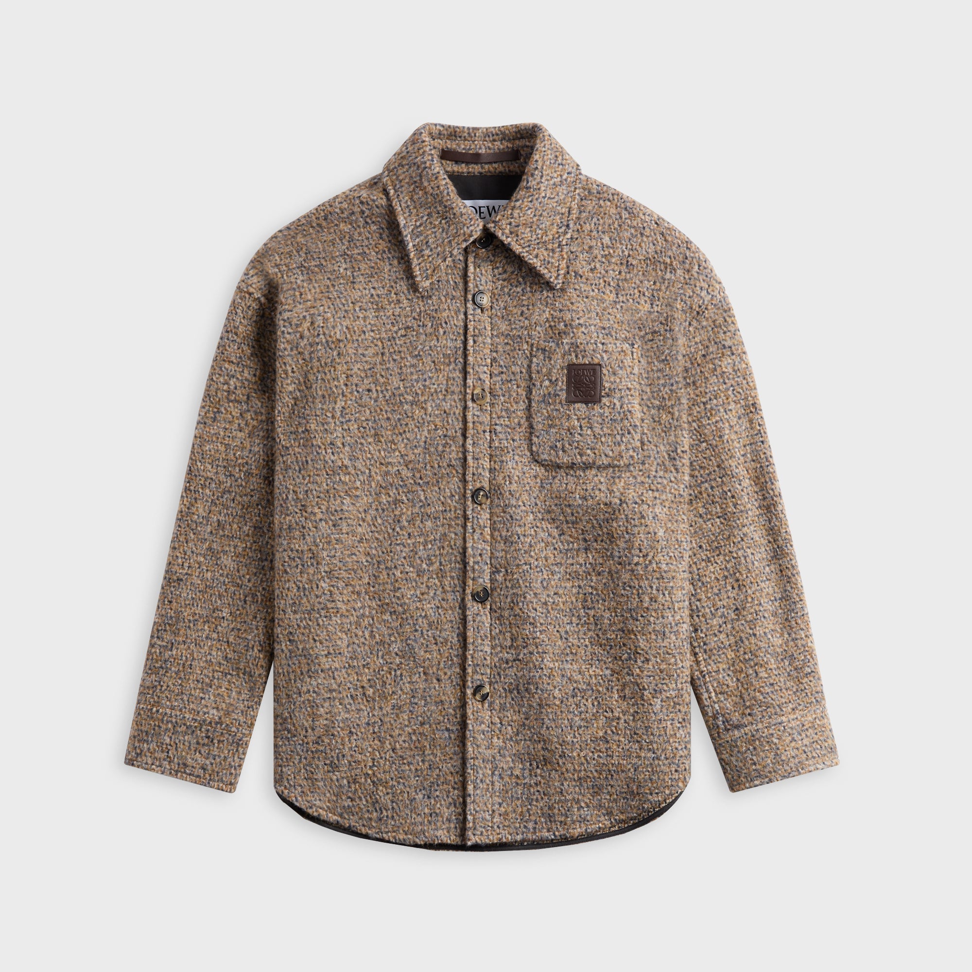Loewe Overshirt - Beige / Blue Melange – Kith