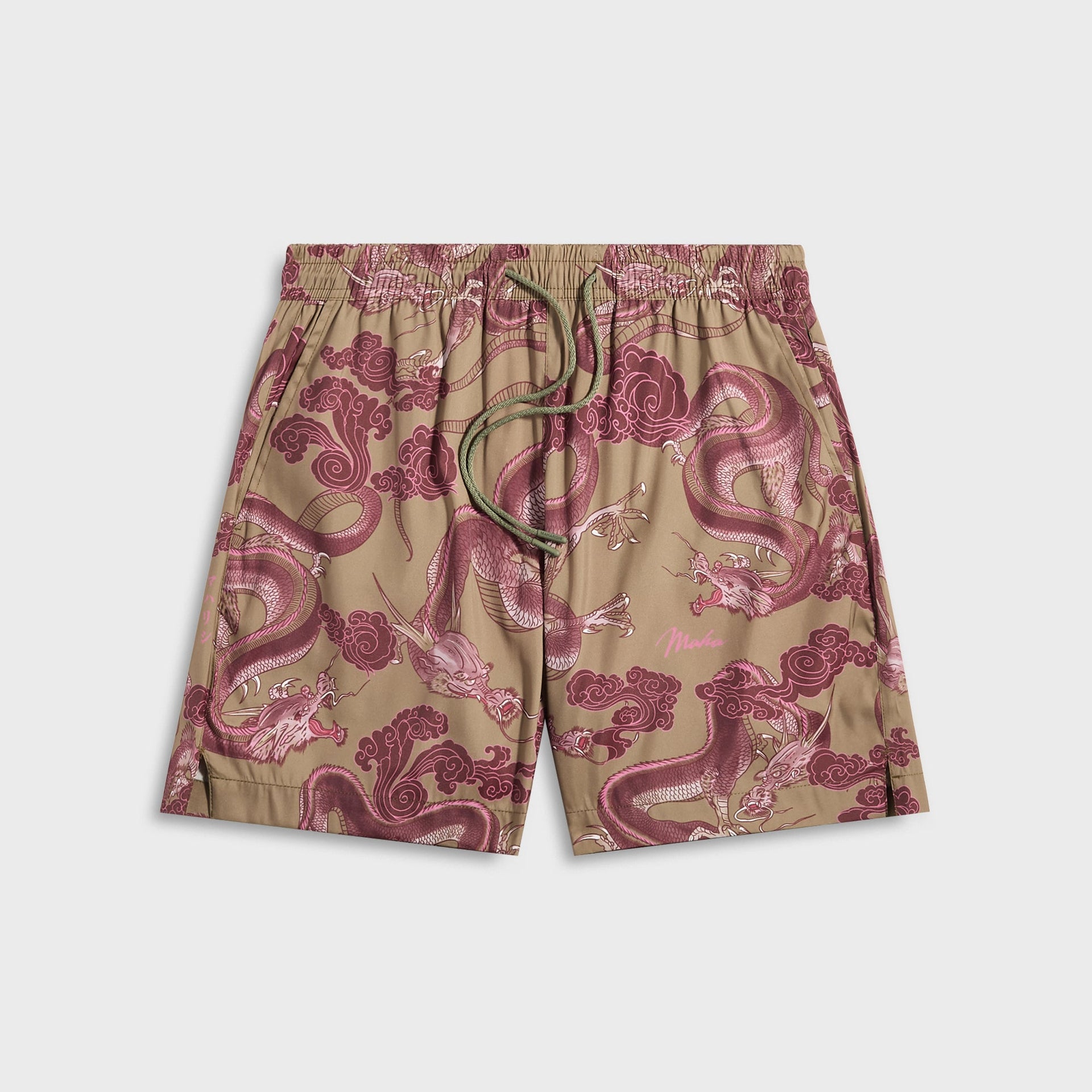 Maharishi 1549 Dragon Swim Shorts - Olive