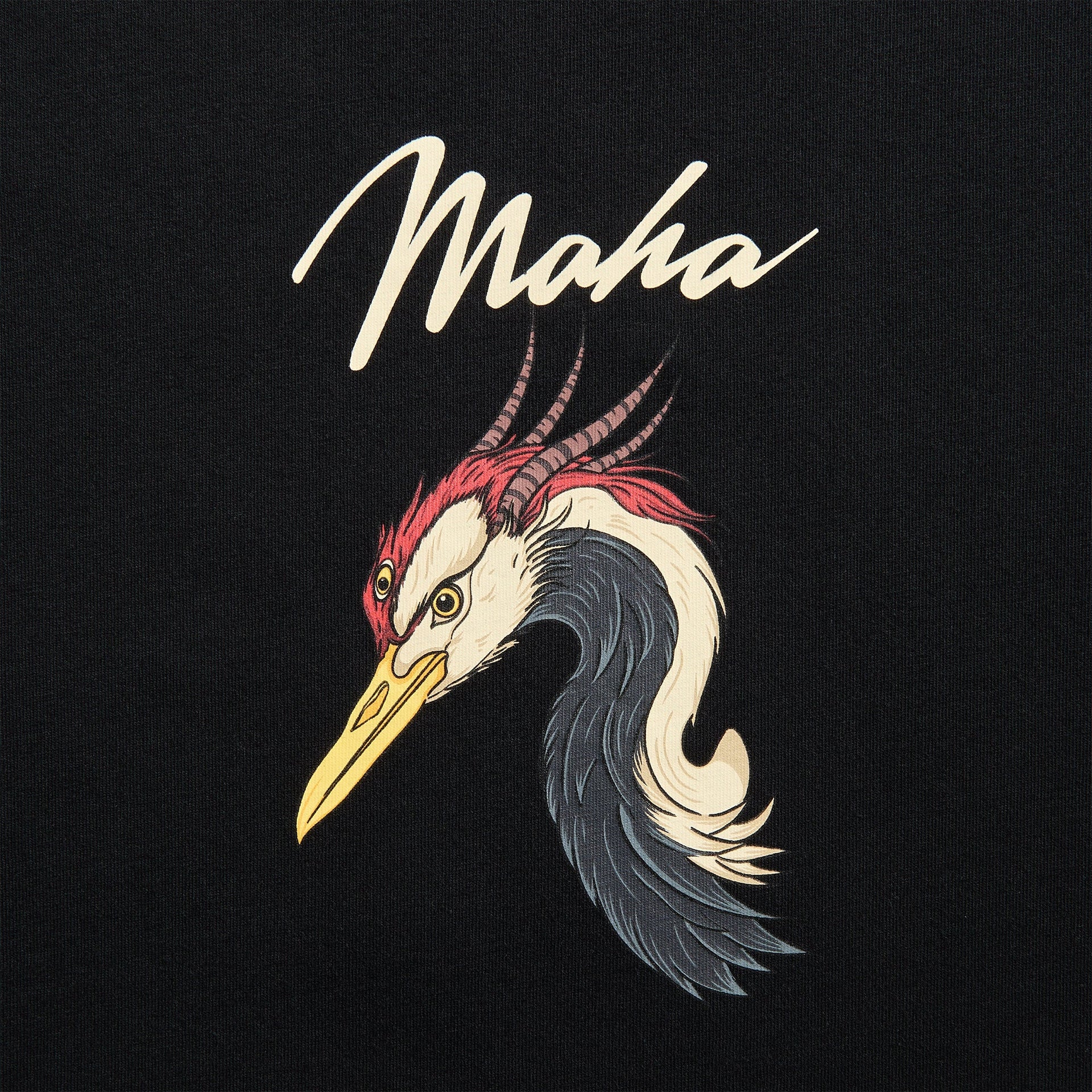 Maharishi Year of the Crane Tee in Black