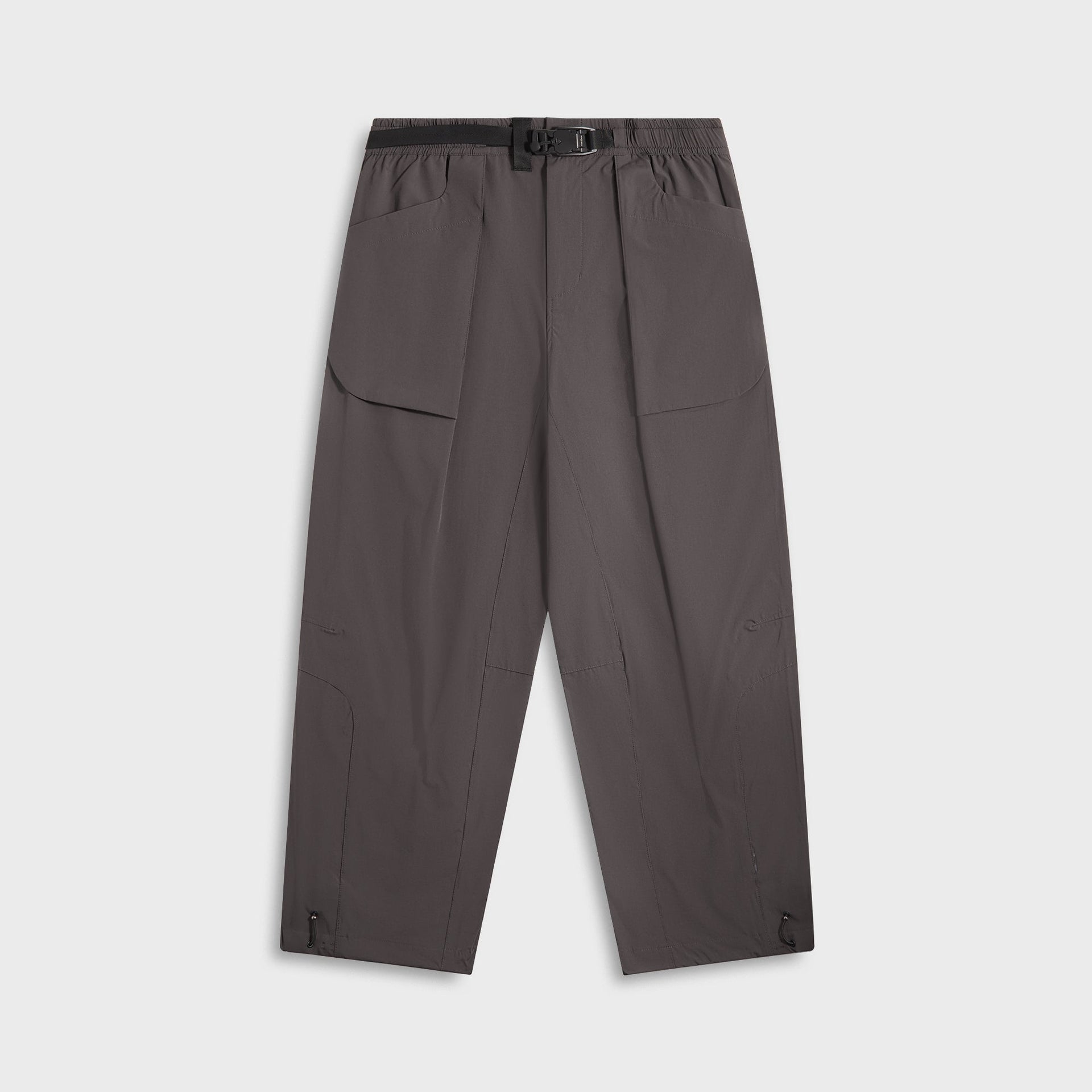 Maharishi 6081 Hemp Pleated Track Pants - Charcoal