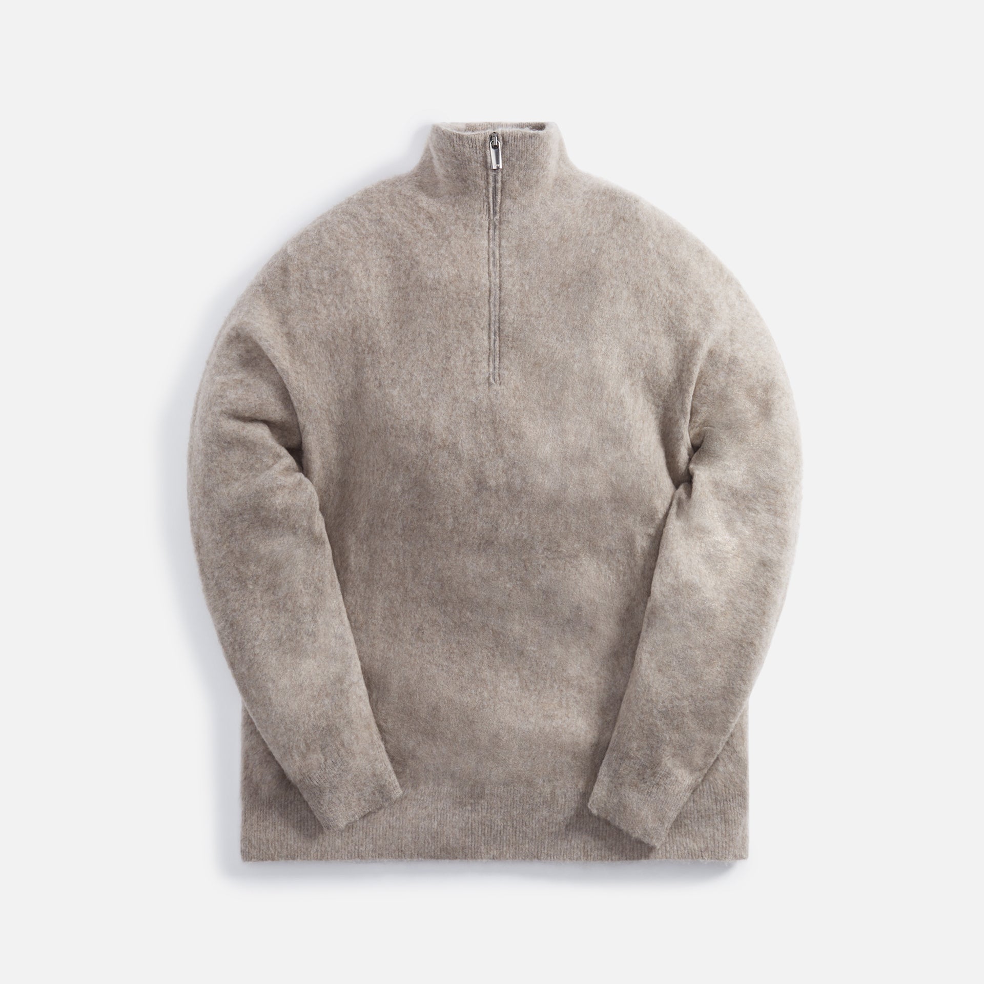 Massimo Alba Liam Cashmere Half Zipped Sweater - Grey