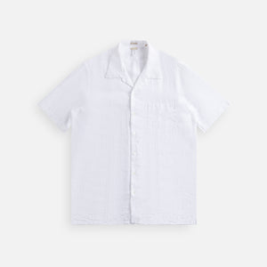 Massimo Alba Venice Jacquard Cotton zip-up Shirt - Bianco
