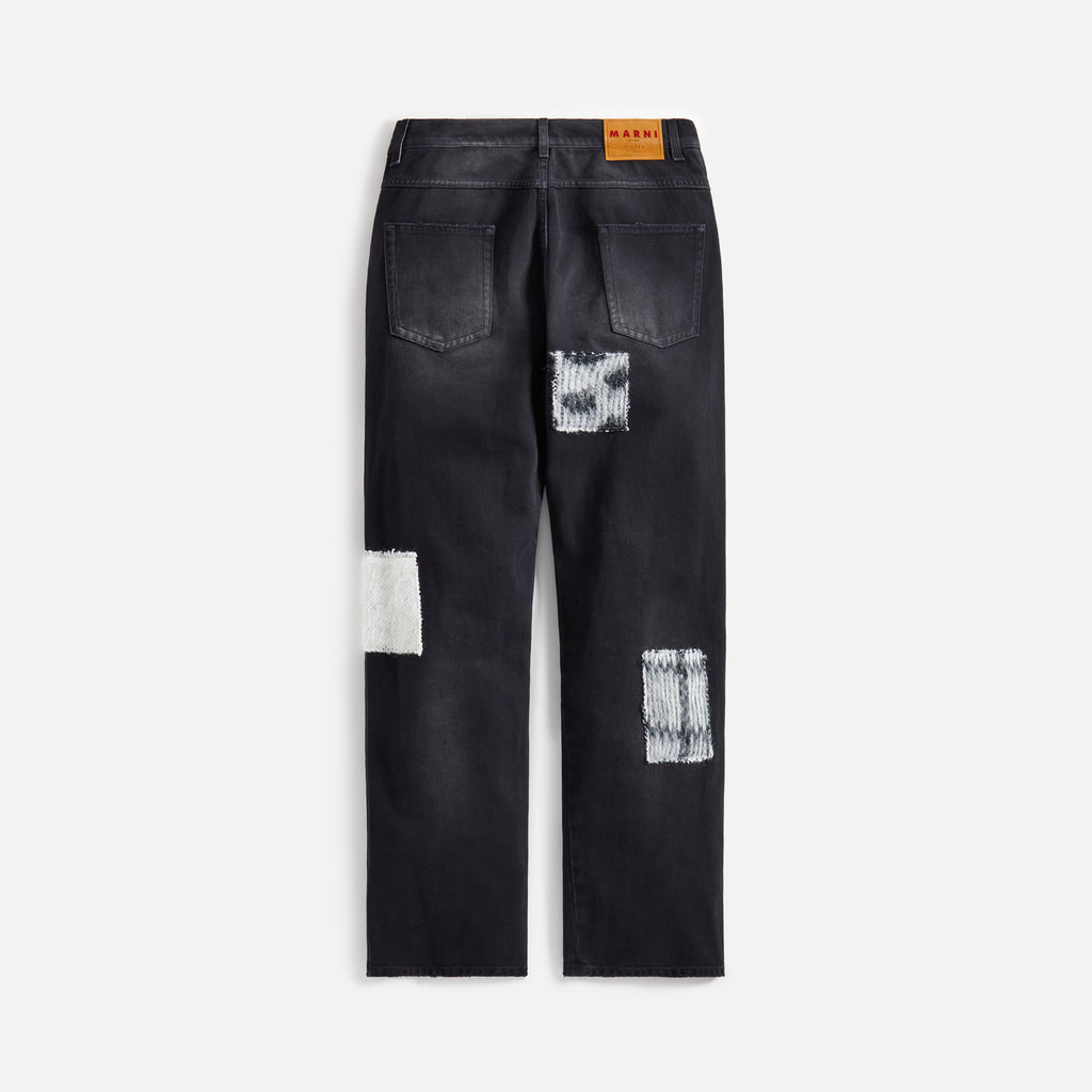 Marni Overdyed Cotton Bull Denim - Black