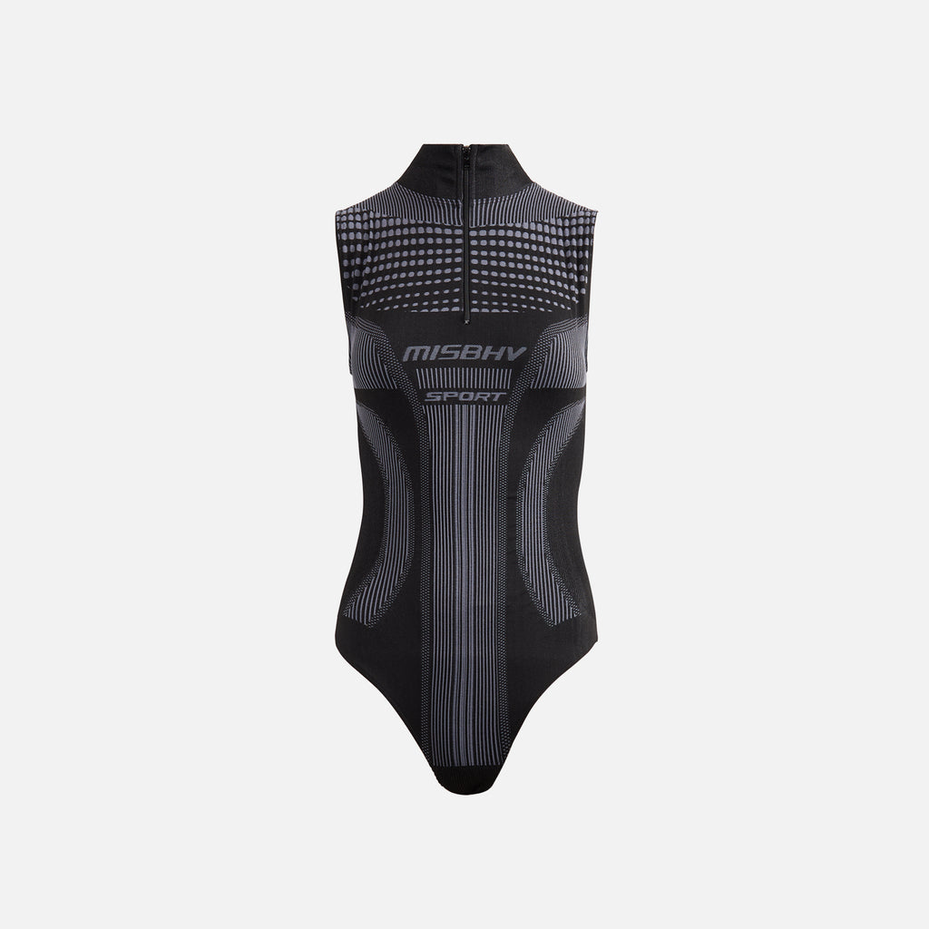 MISBHV Sport Europa Quarter Zip Bodysuit - Muted Black – Kith