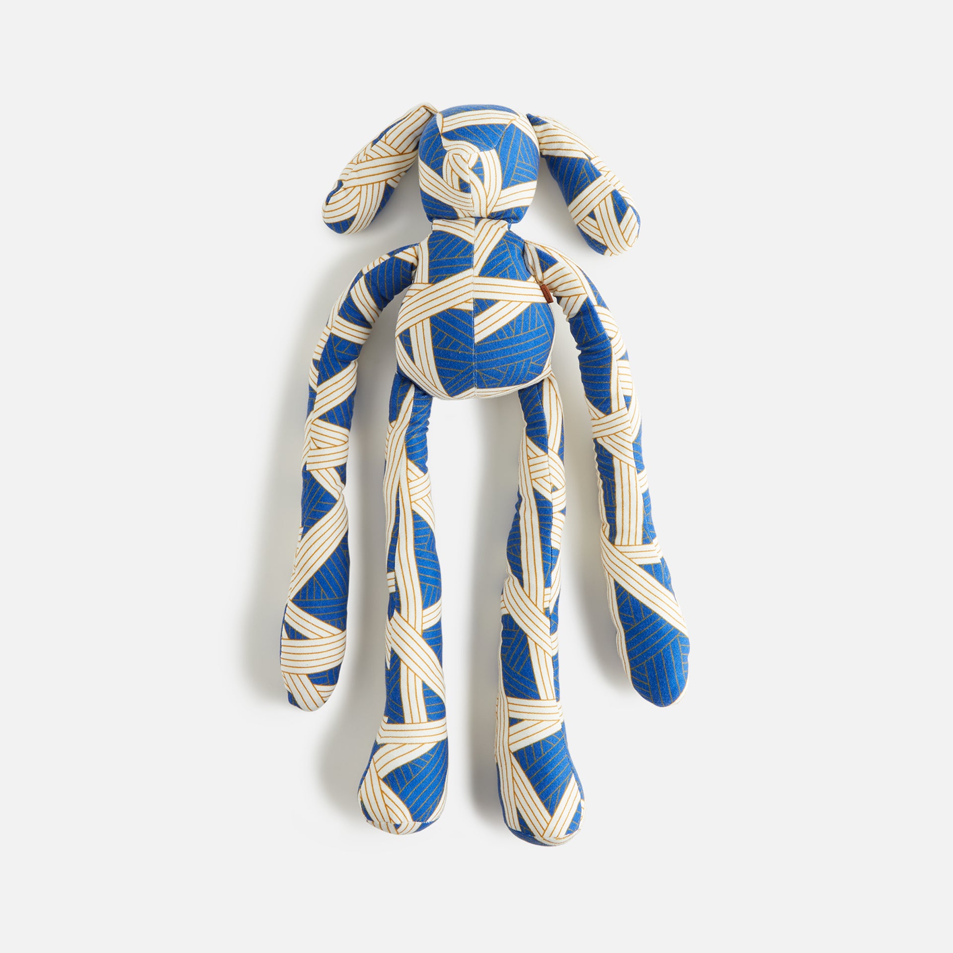 Missoni Nastri Print Medium Rabbit Puppet - Blue