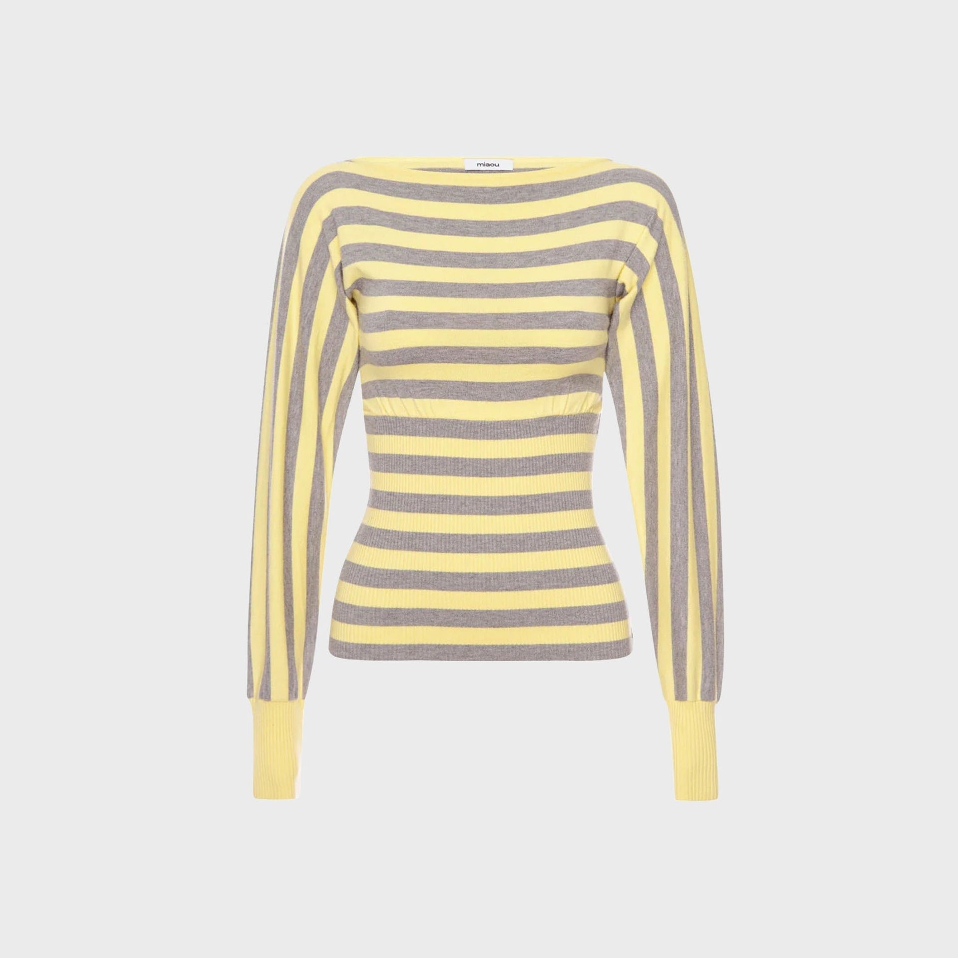 Miaou Odessa Top in Butter Stripe