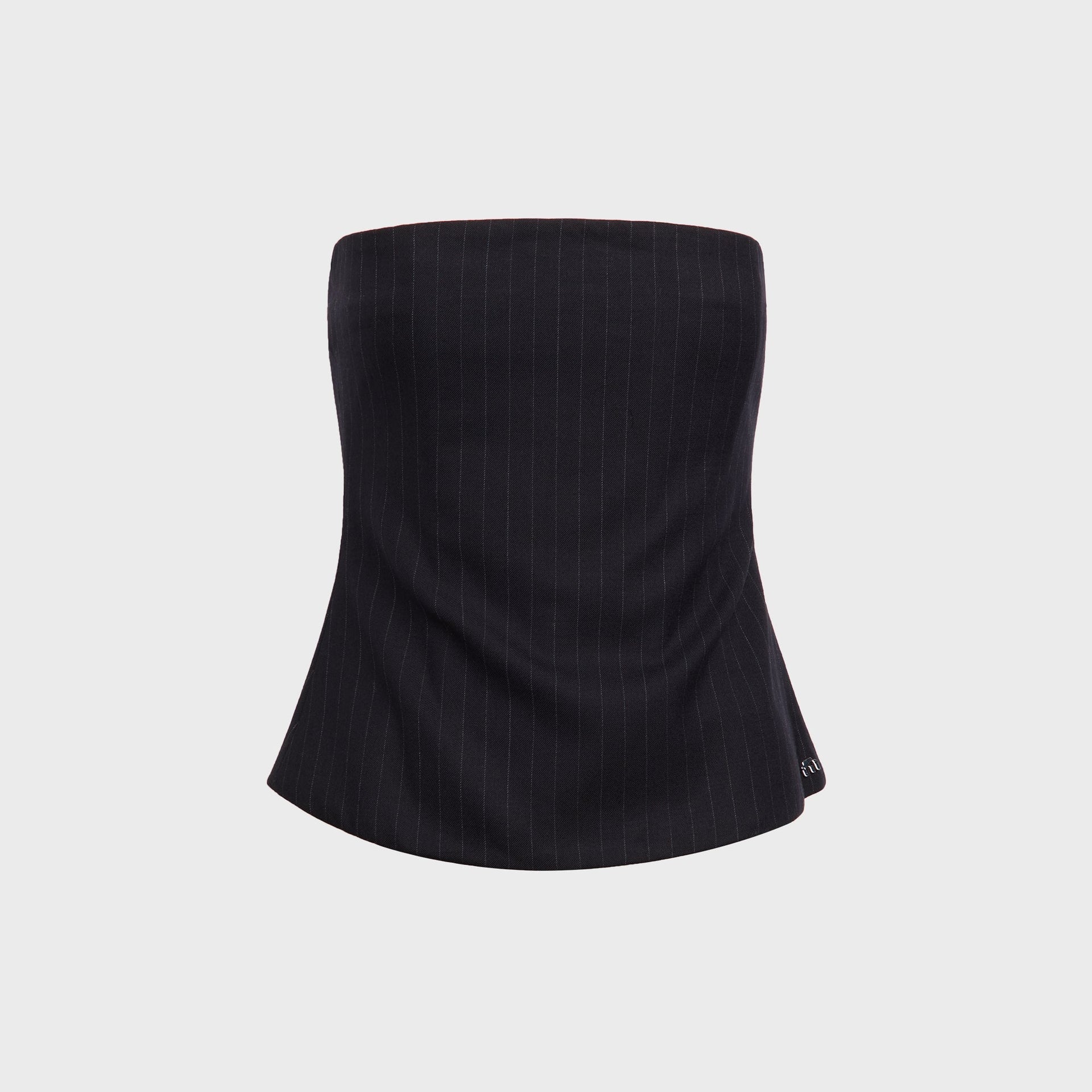 Miaou Londyn Corset - Navy Pinstripe