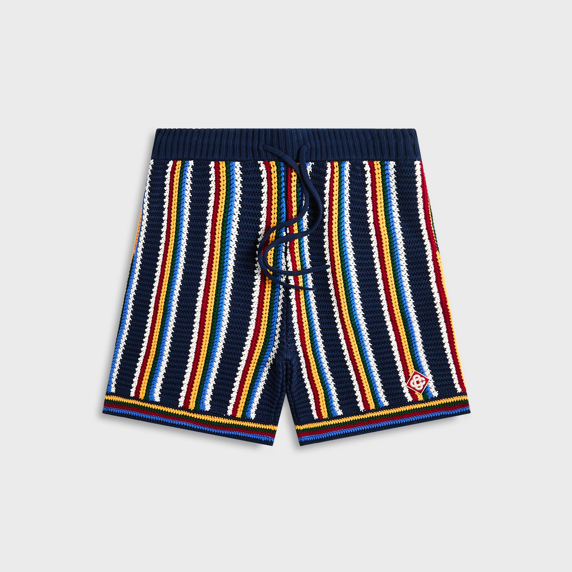 Casablanca Crochet Shorts - Navy