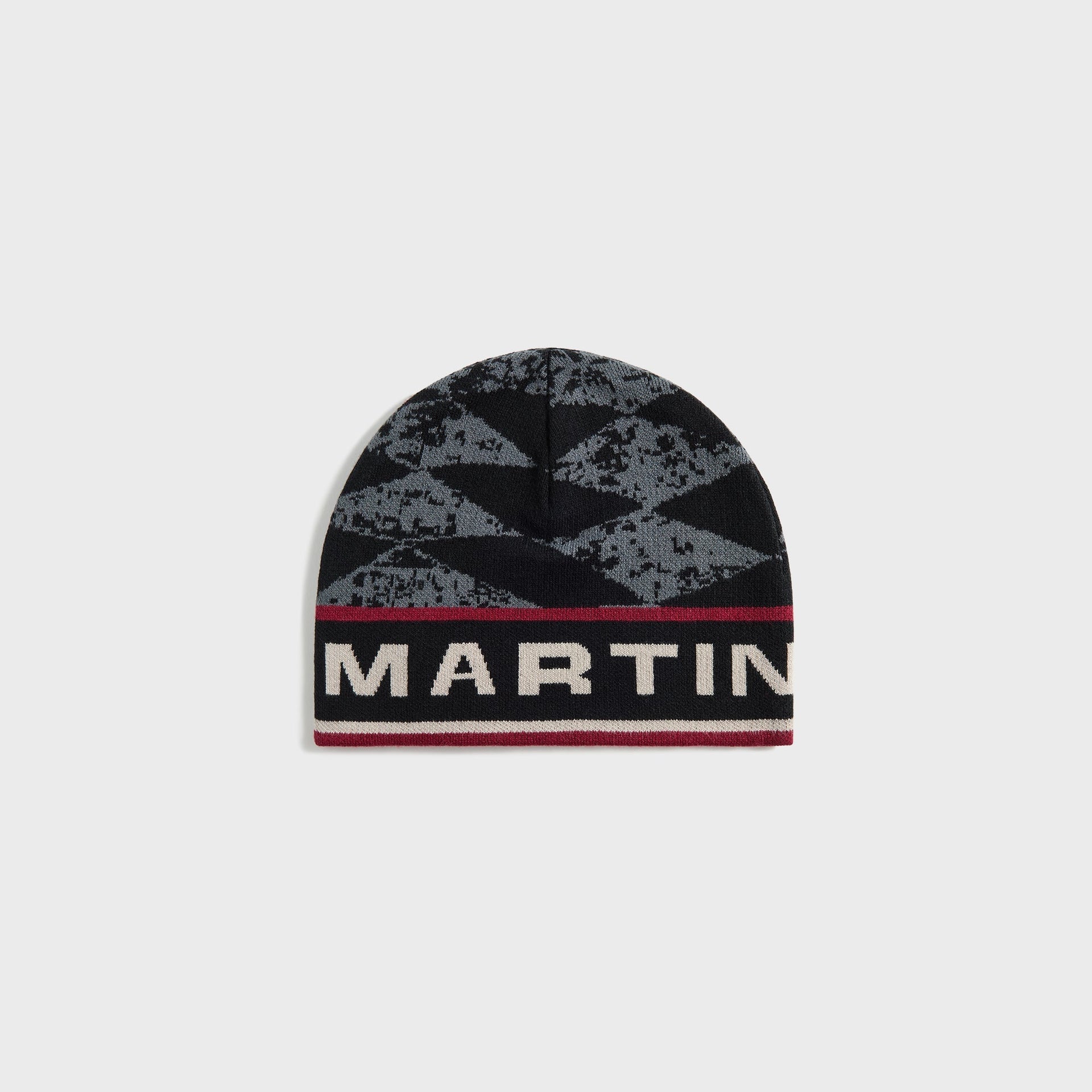 Martine Rose Reversible Beanie - Grey / Red