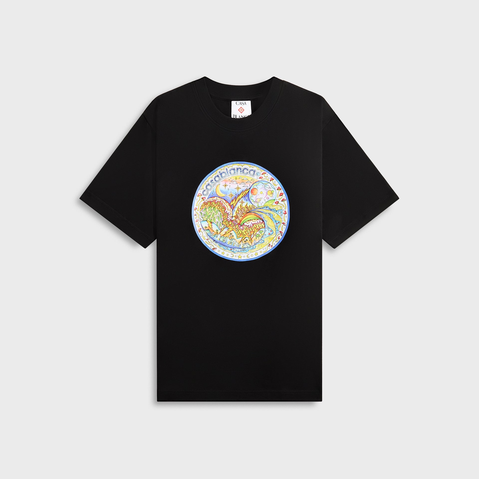Casablanca The Four Elements Printed Tee - Black