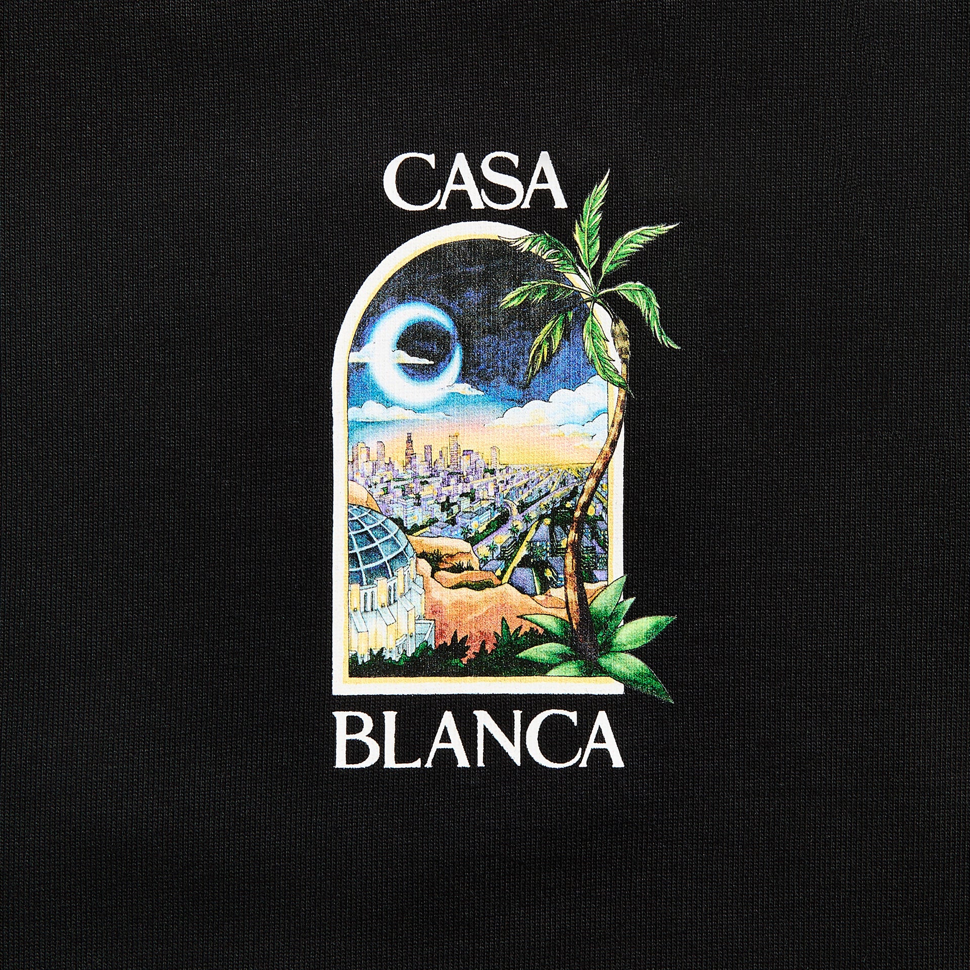 Casablanca La Night Printed Tee - Black